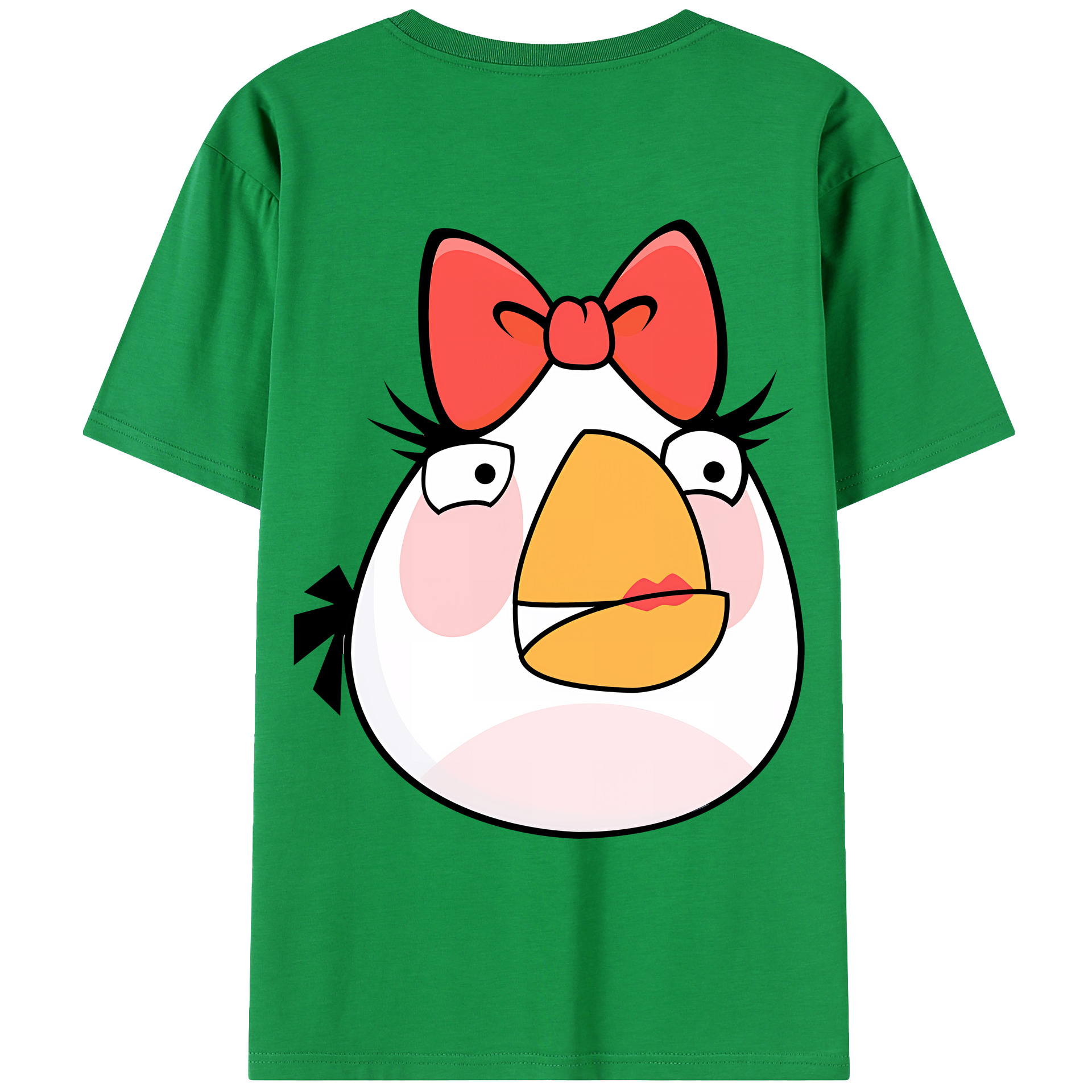 （画像用） Angry Birds アングリーバード レディース半袖Tシャツ(バックプリント)