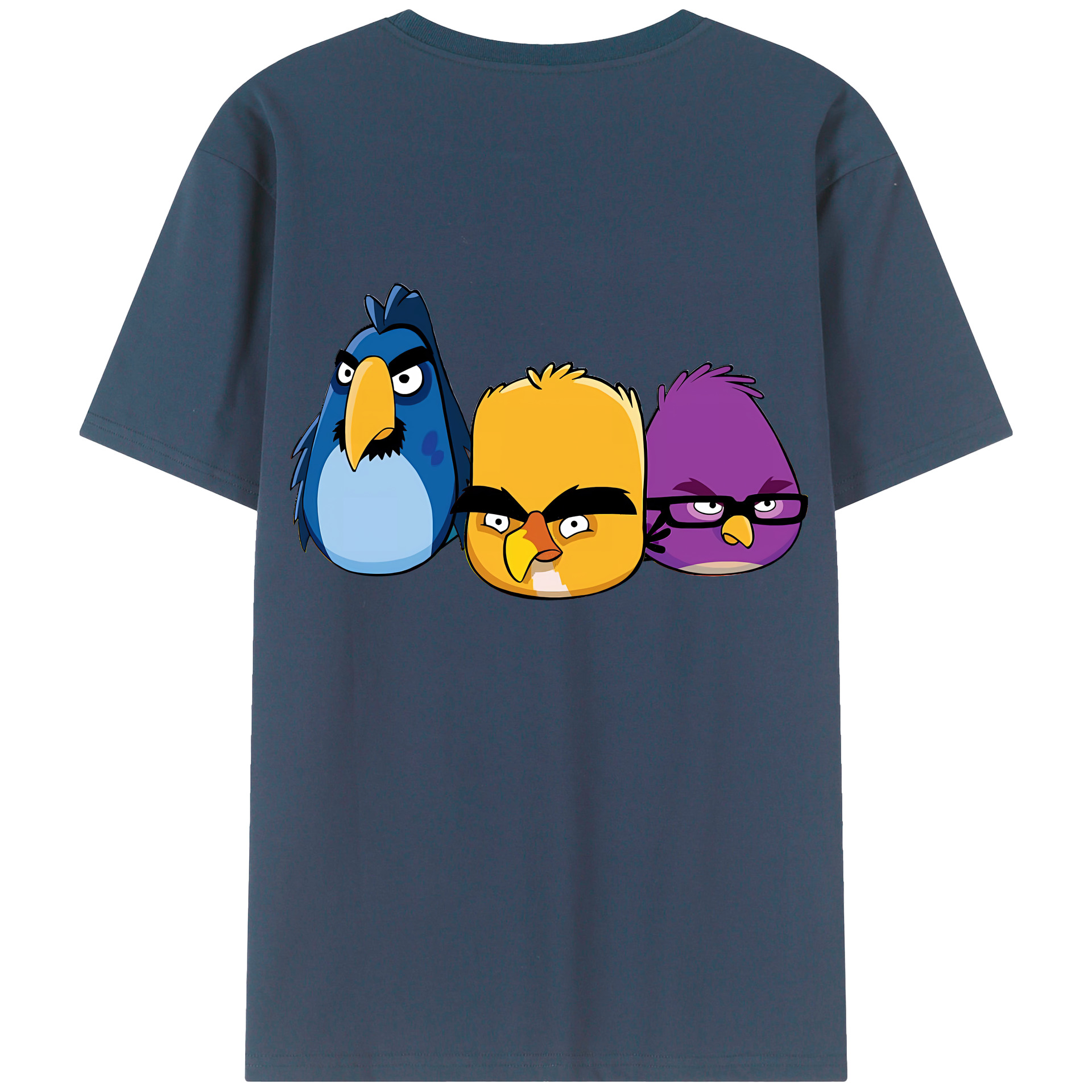（画像用） Angry Birds アングリーバード レディース半袖Tシャツ(バックプリント)