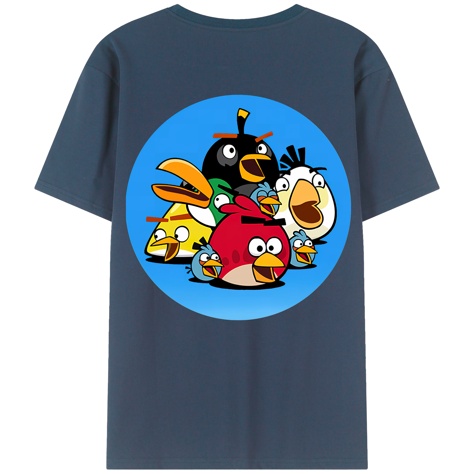 （画像用） Angry Birds アングリーバード レディース半袖Tシャツ(バックプリント)