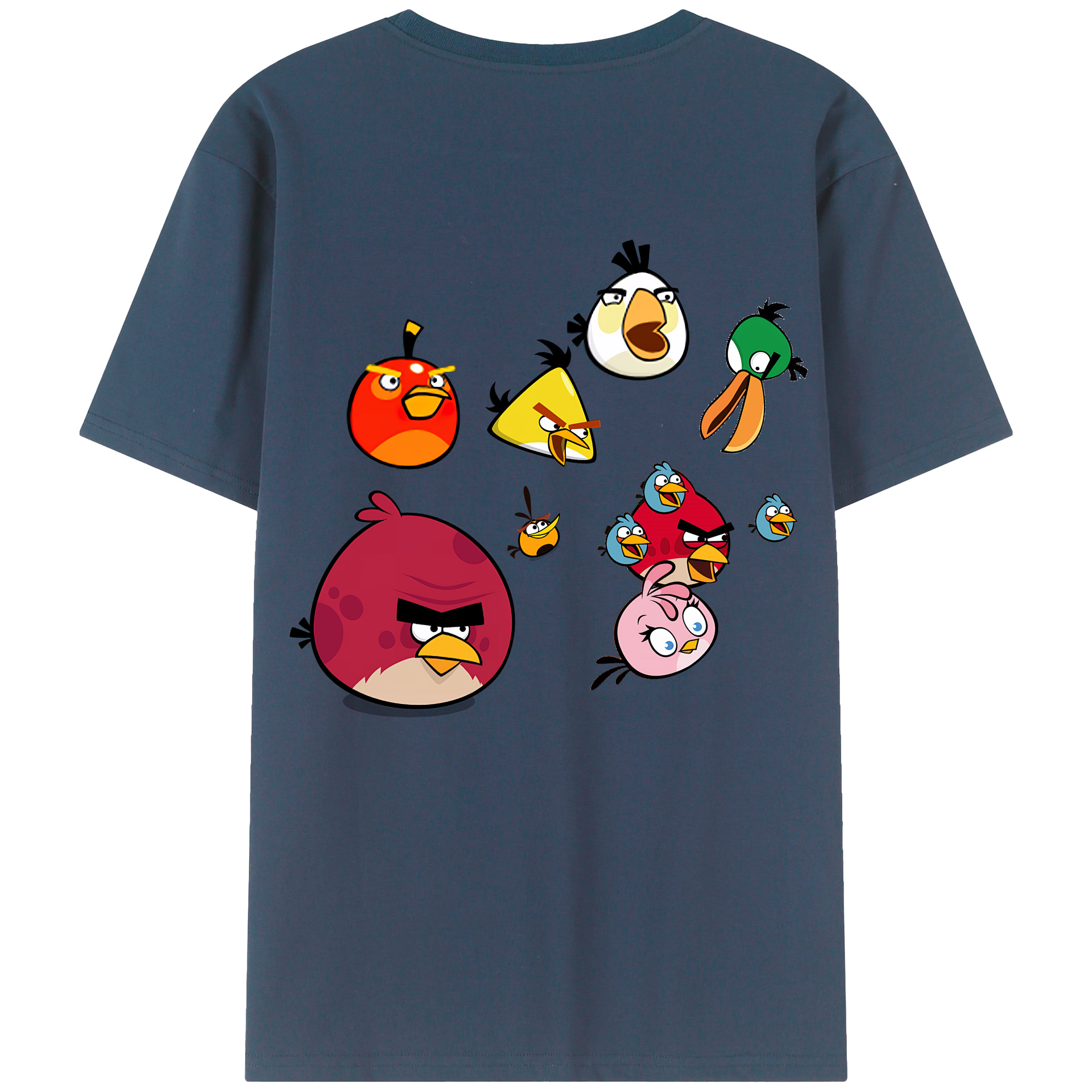 （画像用） Angry Birds アングリーバード レディース半袖Tシャツ(バックプリント)