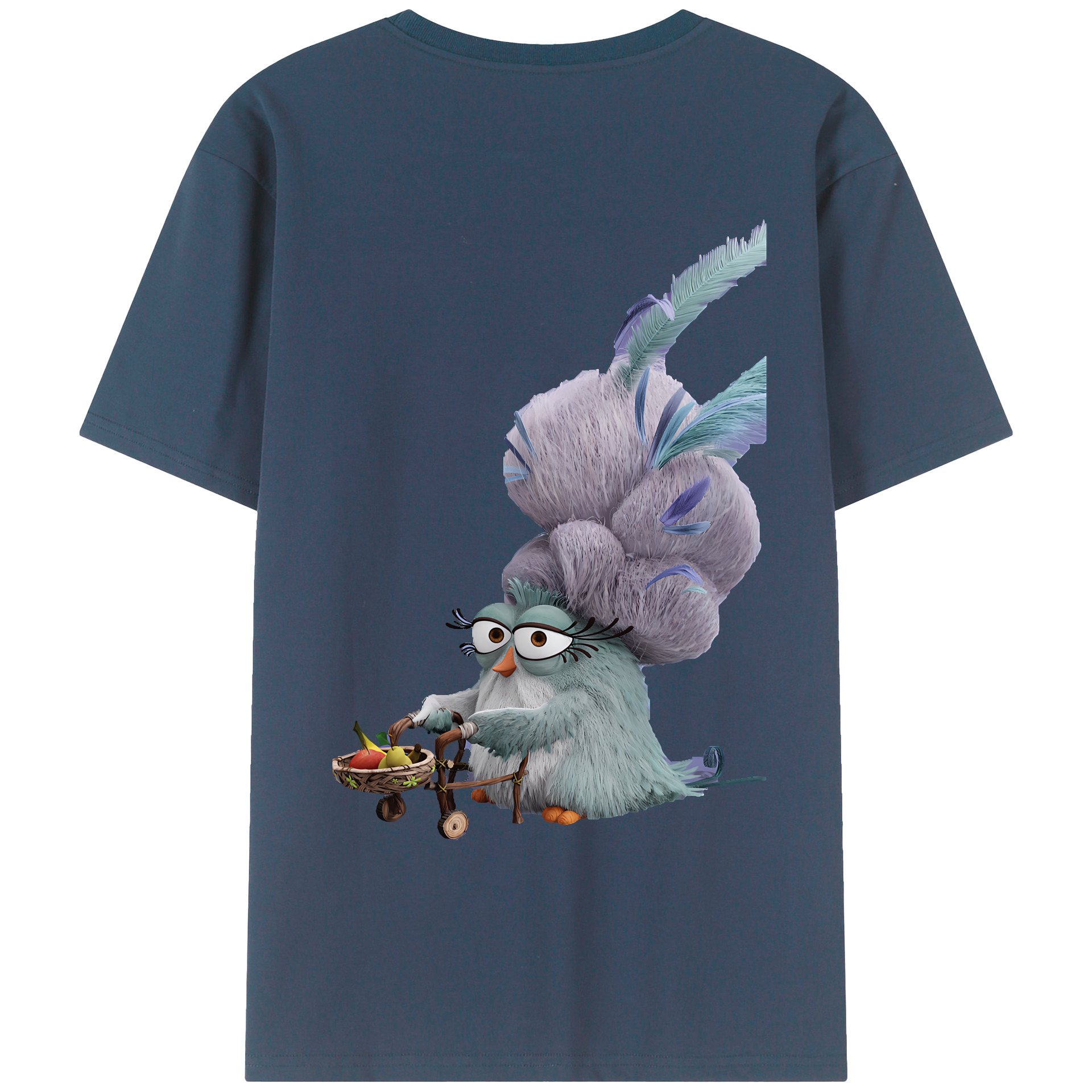 （画像用） Angry Birds アングリーバード レディース半袖Tシャツ(バックプリント)