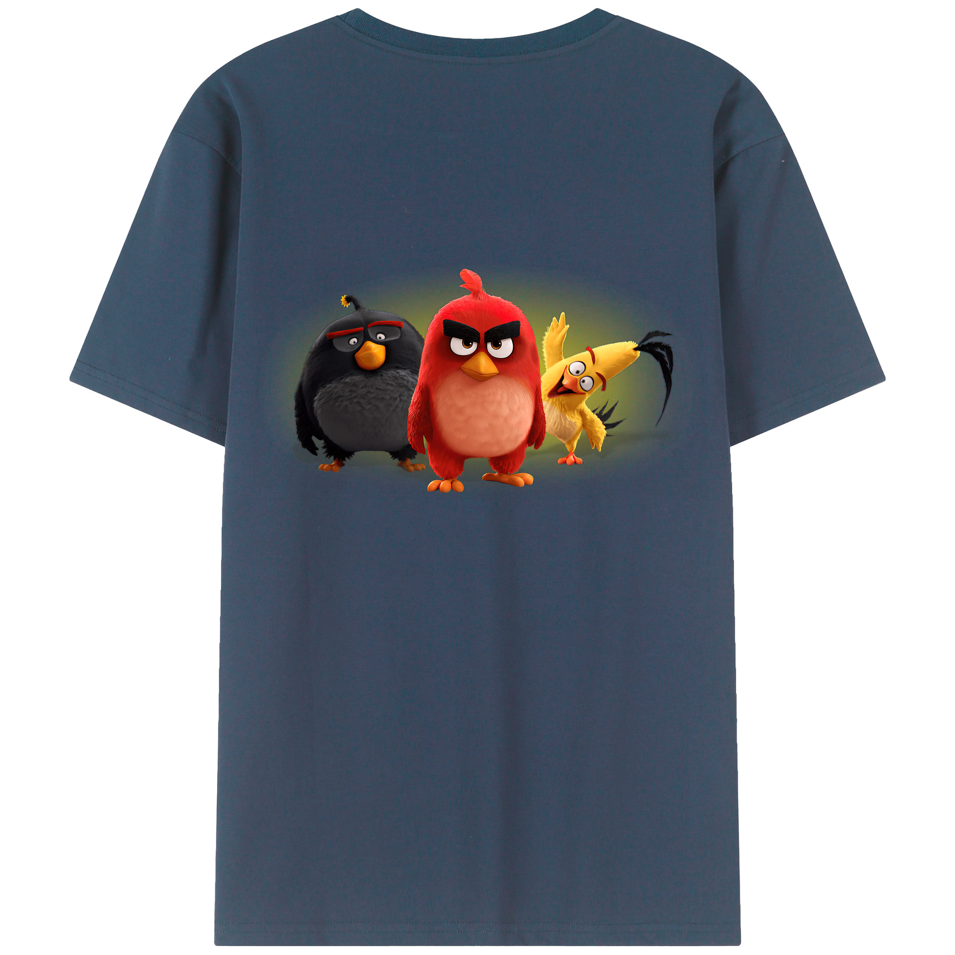 （画像用） Angry Birds アングリーバード レディース半袖Tシャツ(バックプリント)