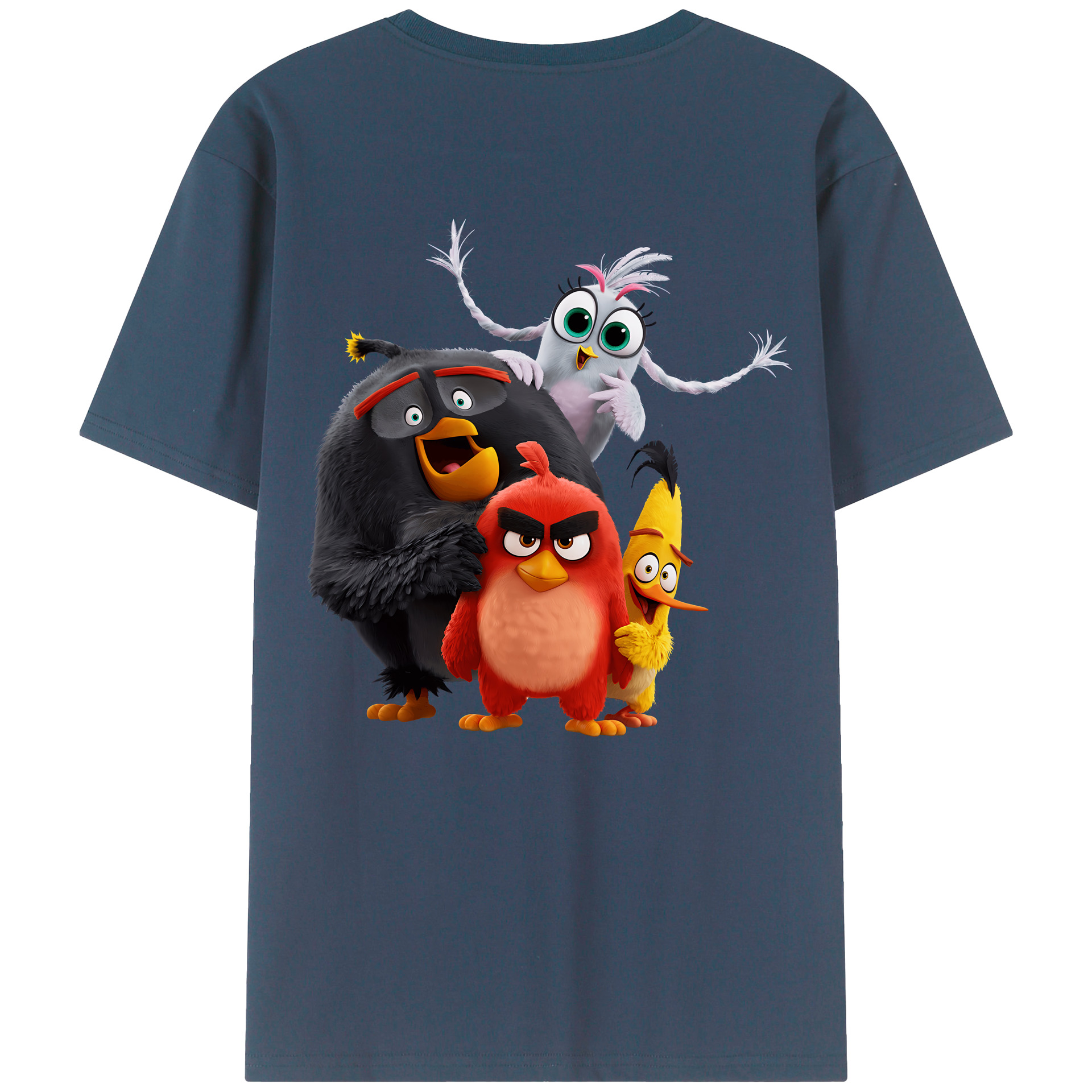 （画像用） Angry Birds アングリーバード レディース半袖Tシャツ(バックプリント)