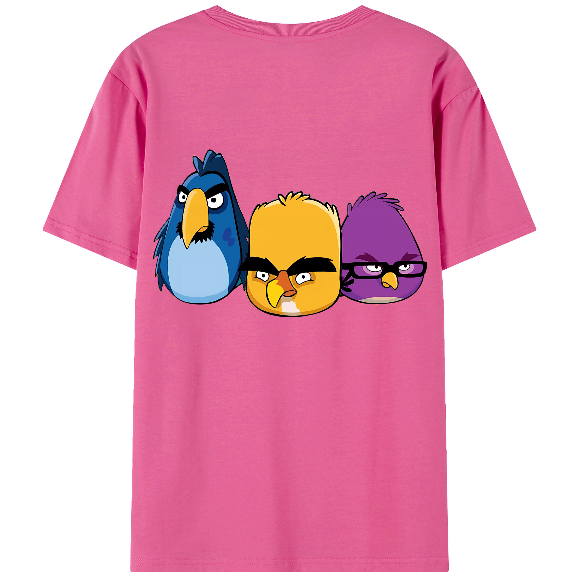（画像用） Angry Birds アングリーバード レディース半袖Tシャツ(バックプリント)
