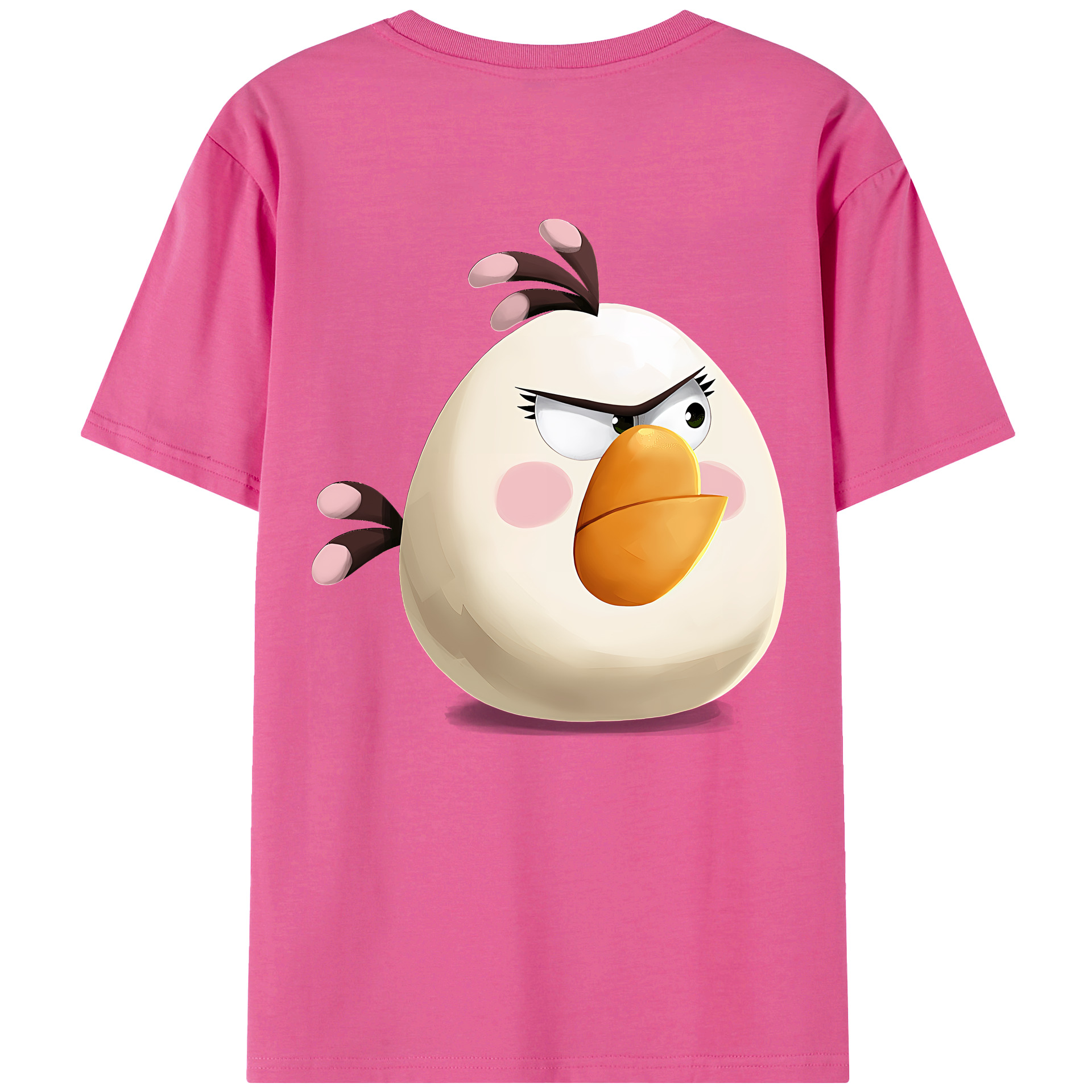 （画像用） Angry Birds アングリーバード レディース半袖Tシャツ(バックプリント)