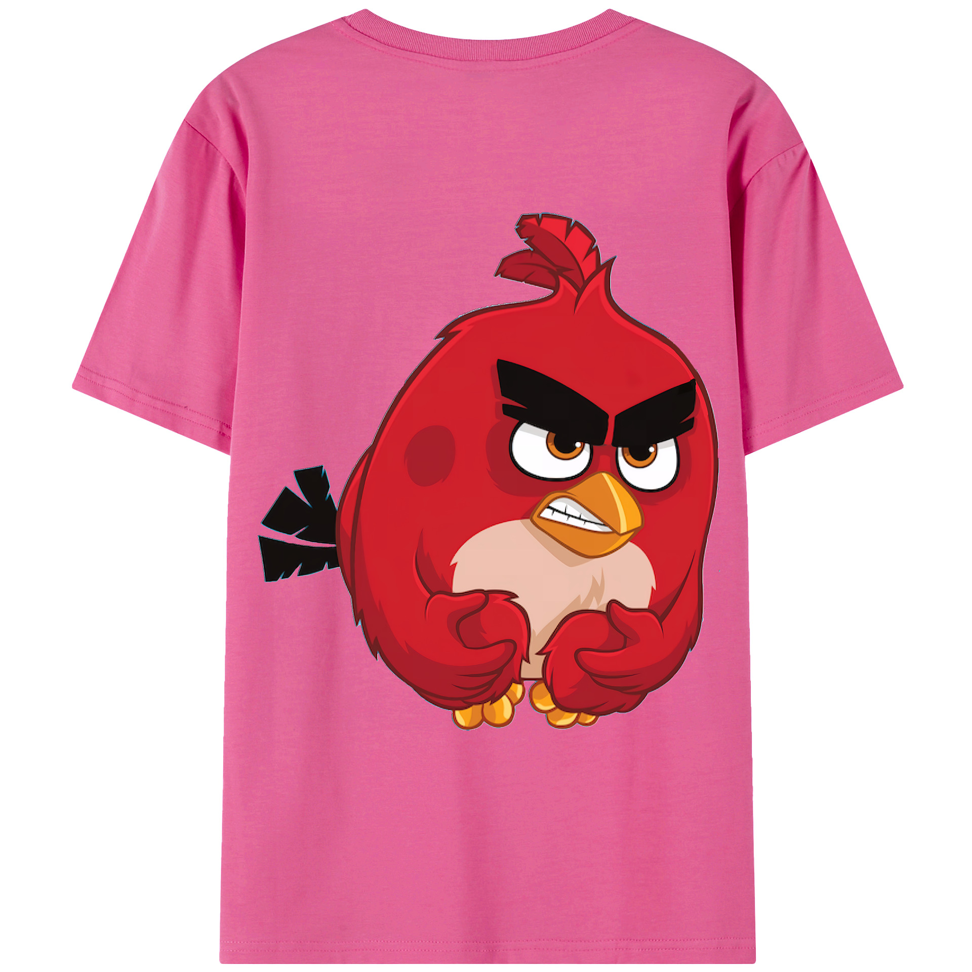 （画像用） Angry Birds アングリーバード レディース半袖Tシャツ(バックプリント)