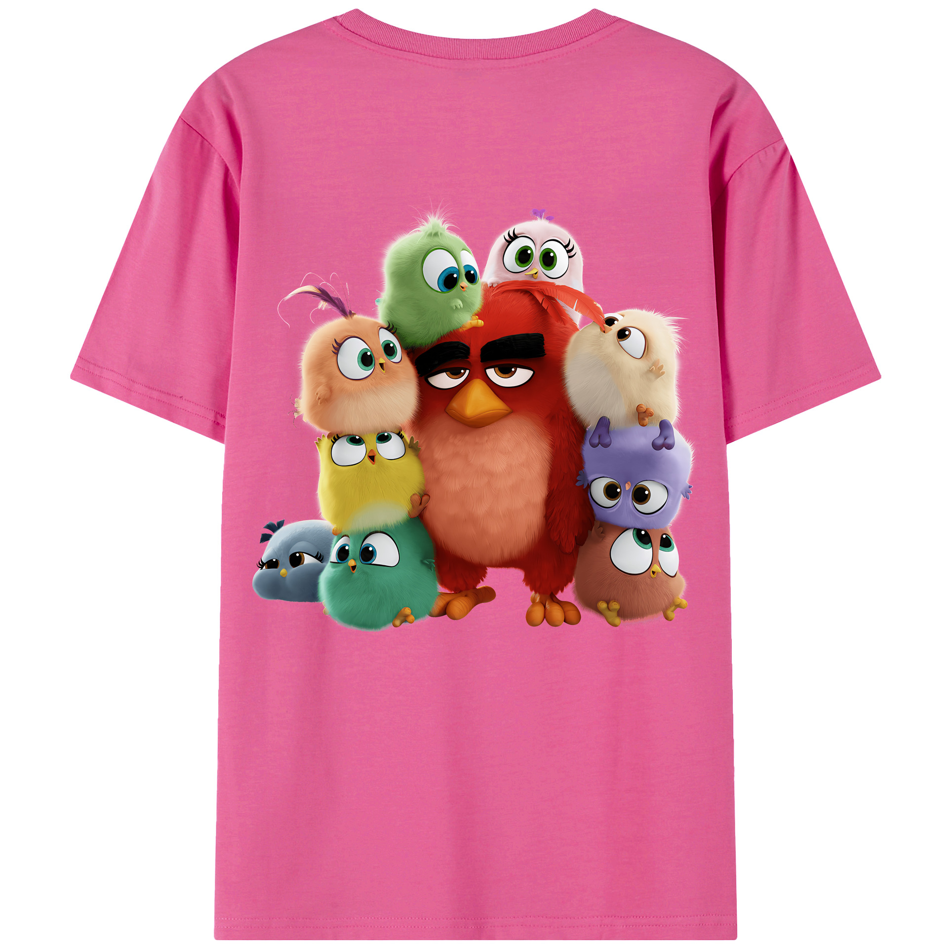 （画像用） Angry Birds アングリーバード レディース半袖Tシャツ(バックプリント)