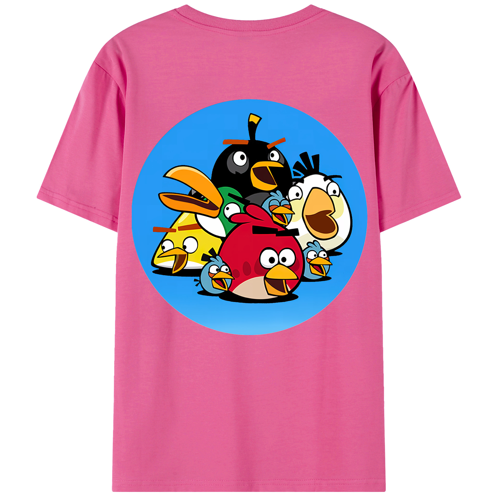 （画像用） Angry Birds アングリーバード レディース半袖Tシャツ(バックプリント)