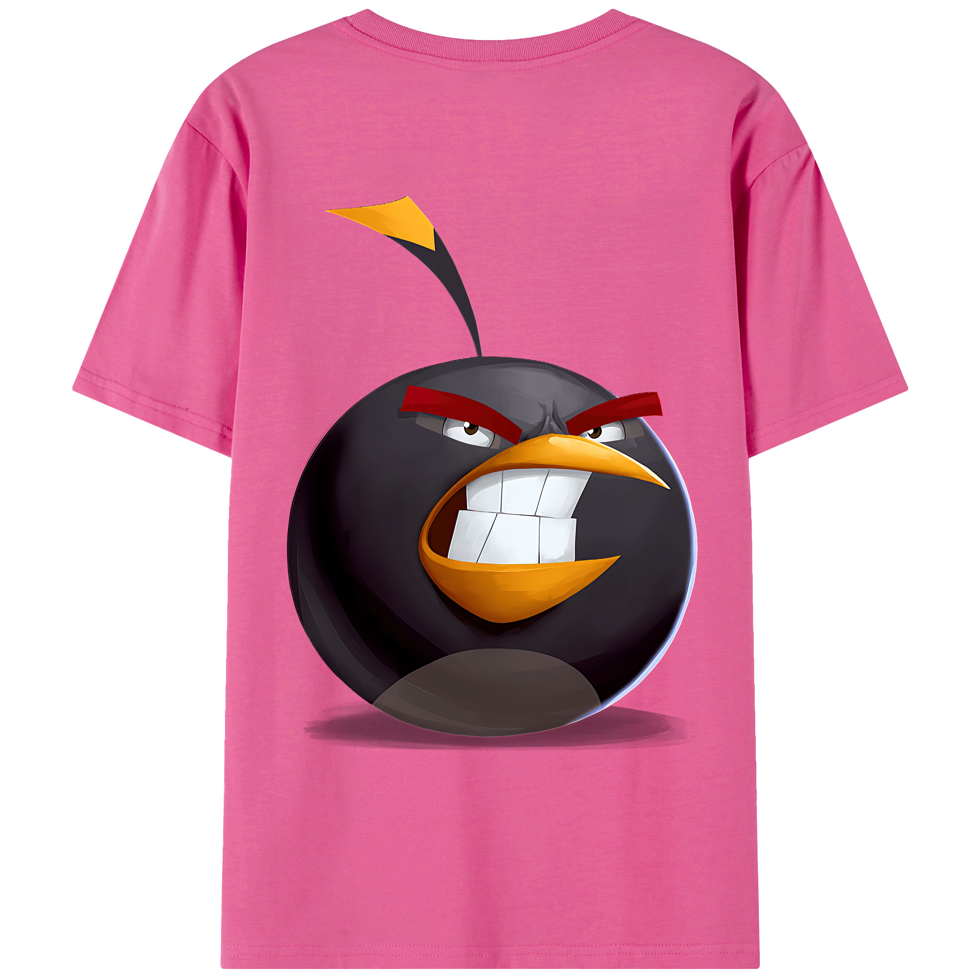 （画像用） Angry Birds アングリーバード レディース半袖Tシャツ(バックプリント)