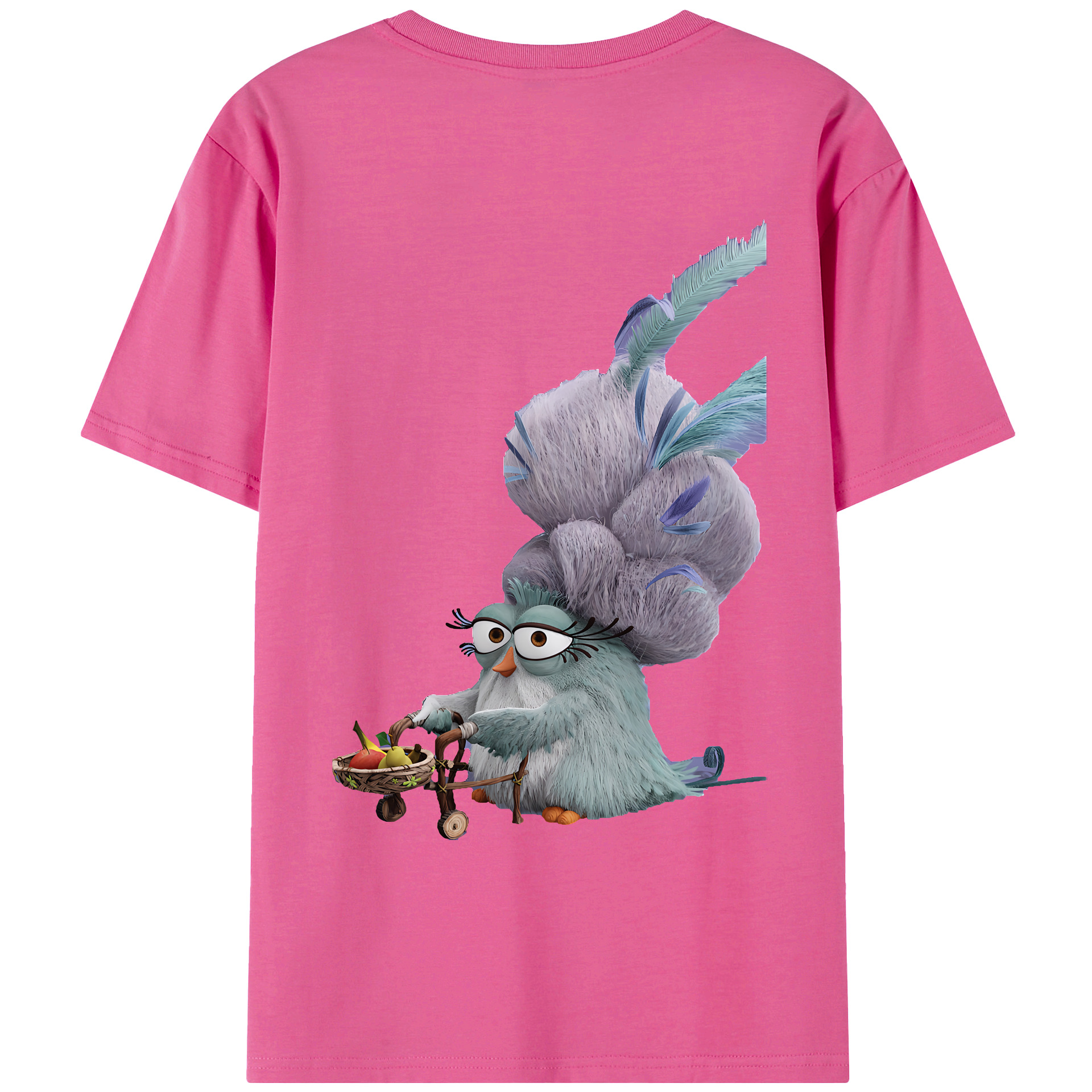 （画像用） Angry Birds アングリーバード レディース半袖Tシャツ(バックプリント)