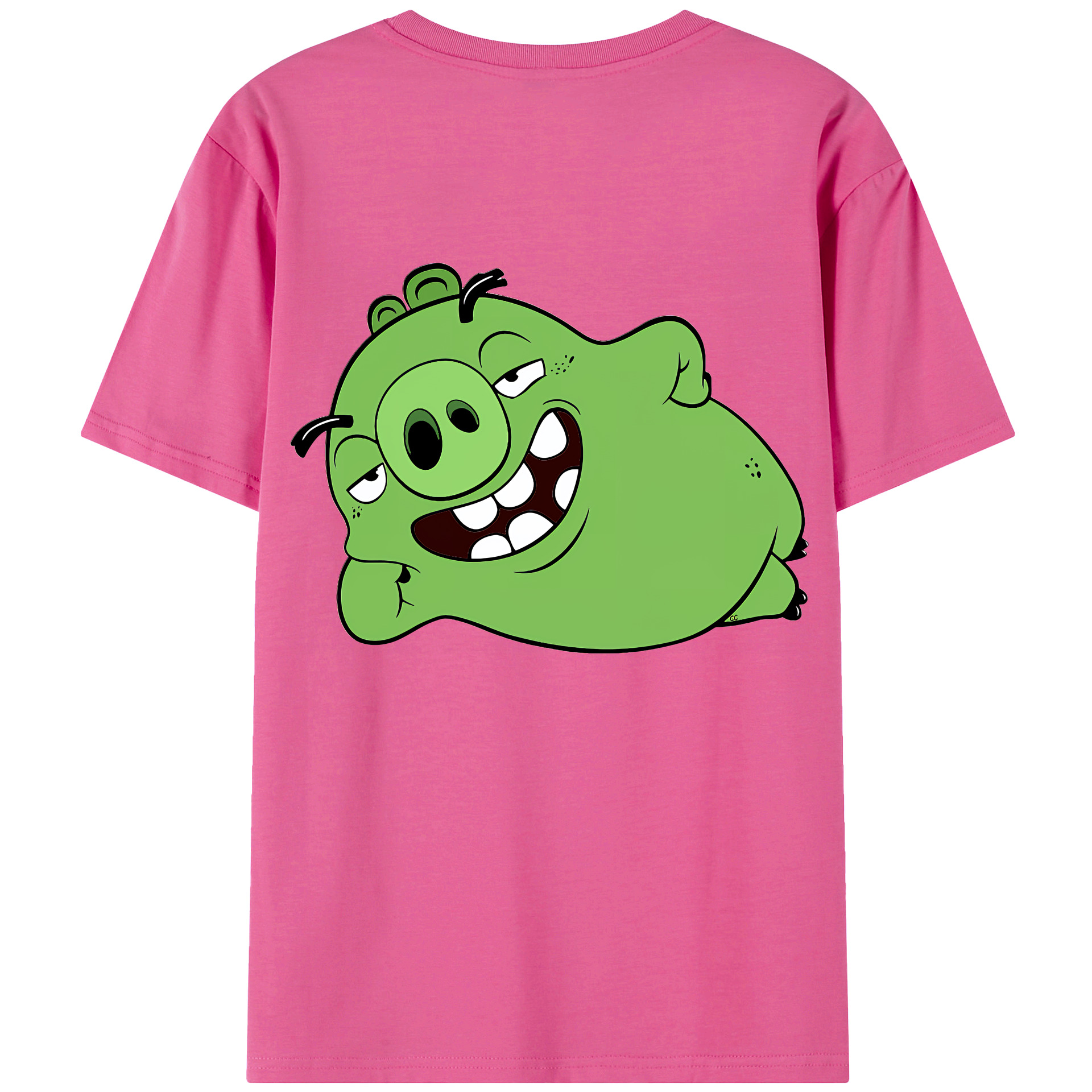 （画像用） Angry Birds アングリーバード レディース半袖Tシャツ(バックプリント)