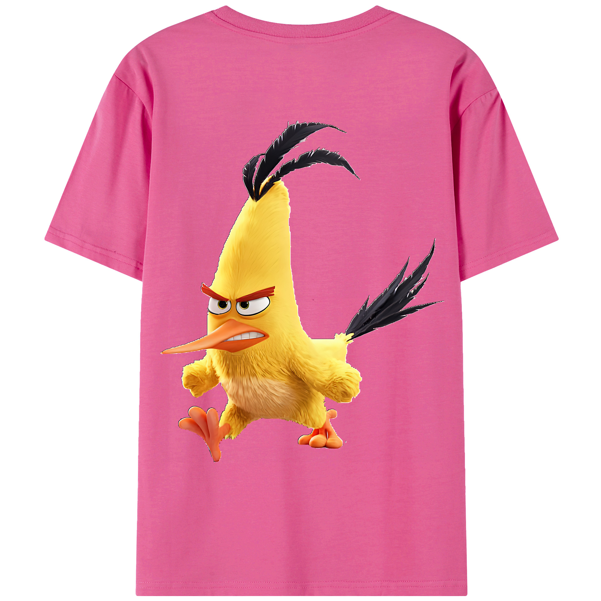（画像用） Angry Birds アングリーバード レディース半袖Tシャツ(バックプリント)