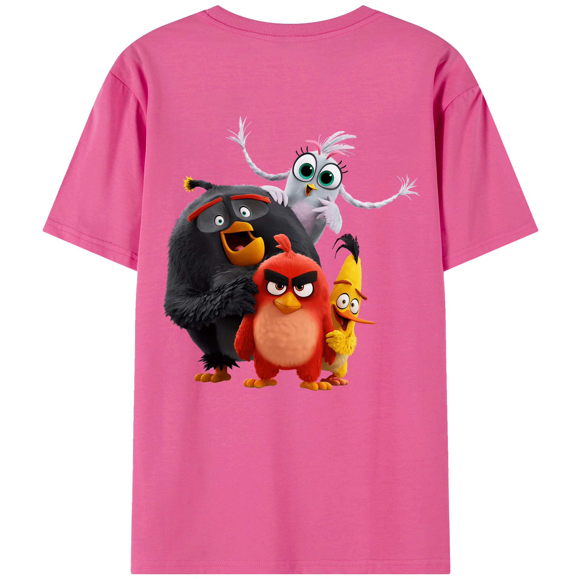 （画像用） Angry Birds アングリーバード レディース半袖Tシャツ(バックプリント)