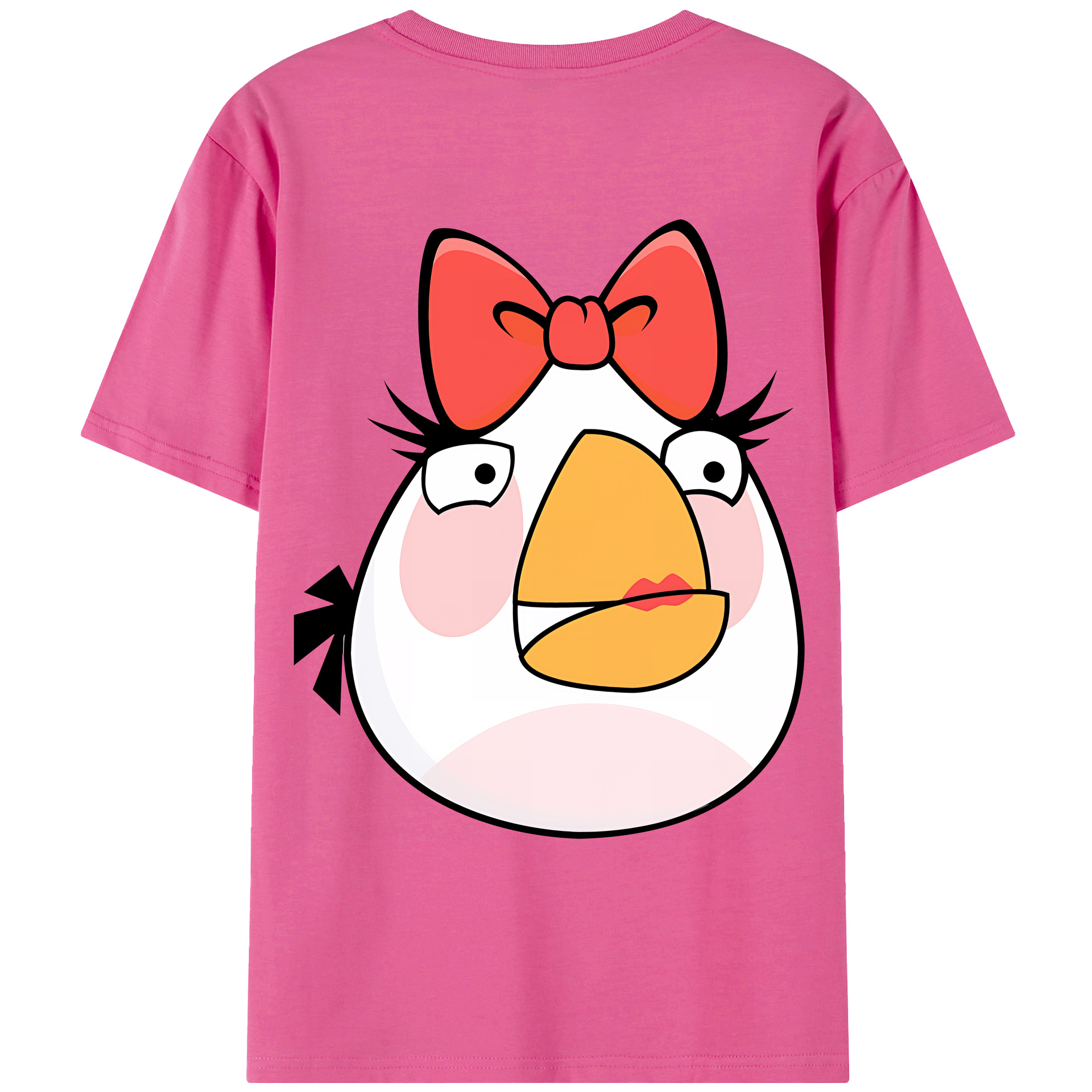 （画像用） Angry Birds アングリーバード レディース半袖Tシャツ(バックプリント)