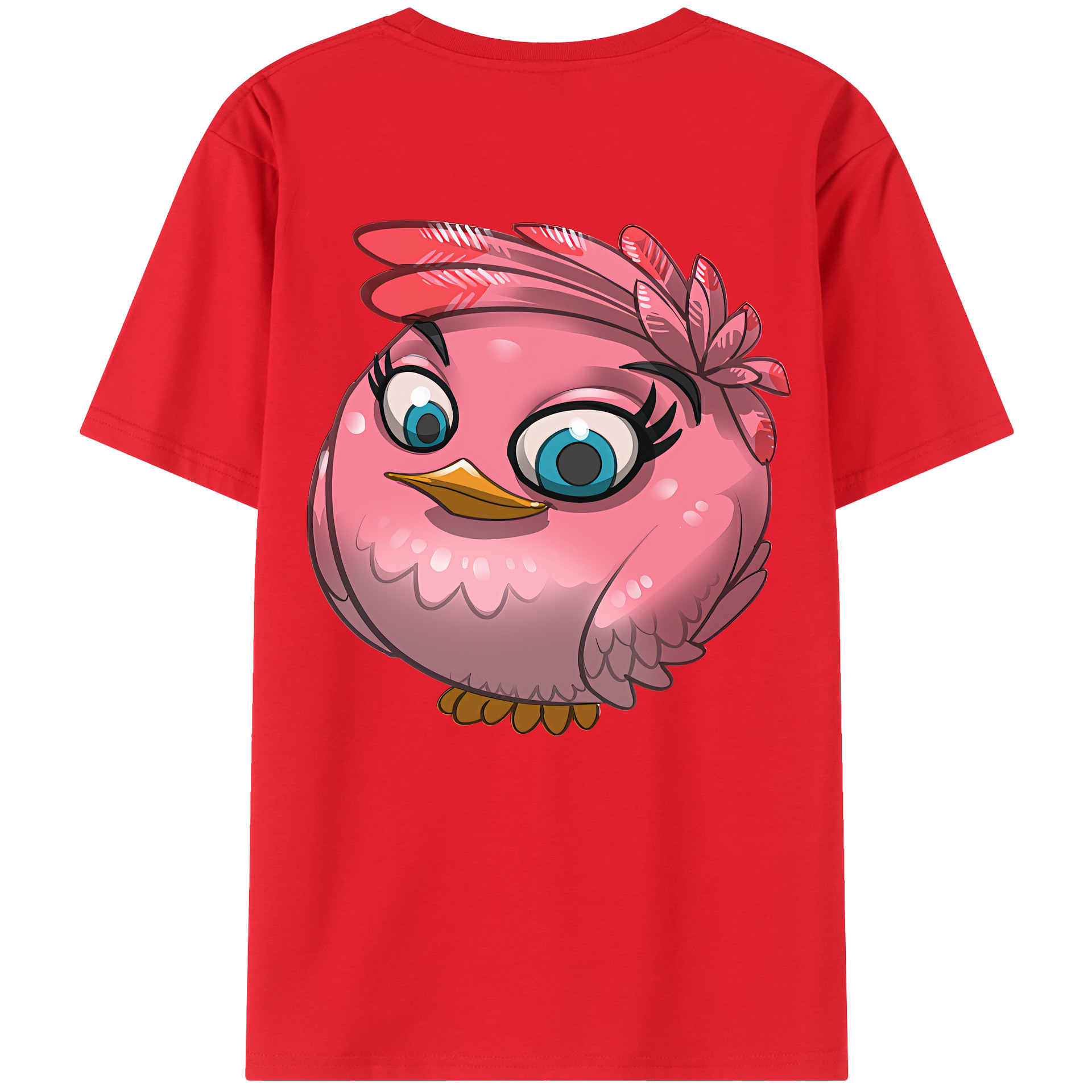 （画像用） Angry Birds アングリーバード レディース半袖Tシャツ(バックプリント)