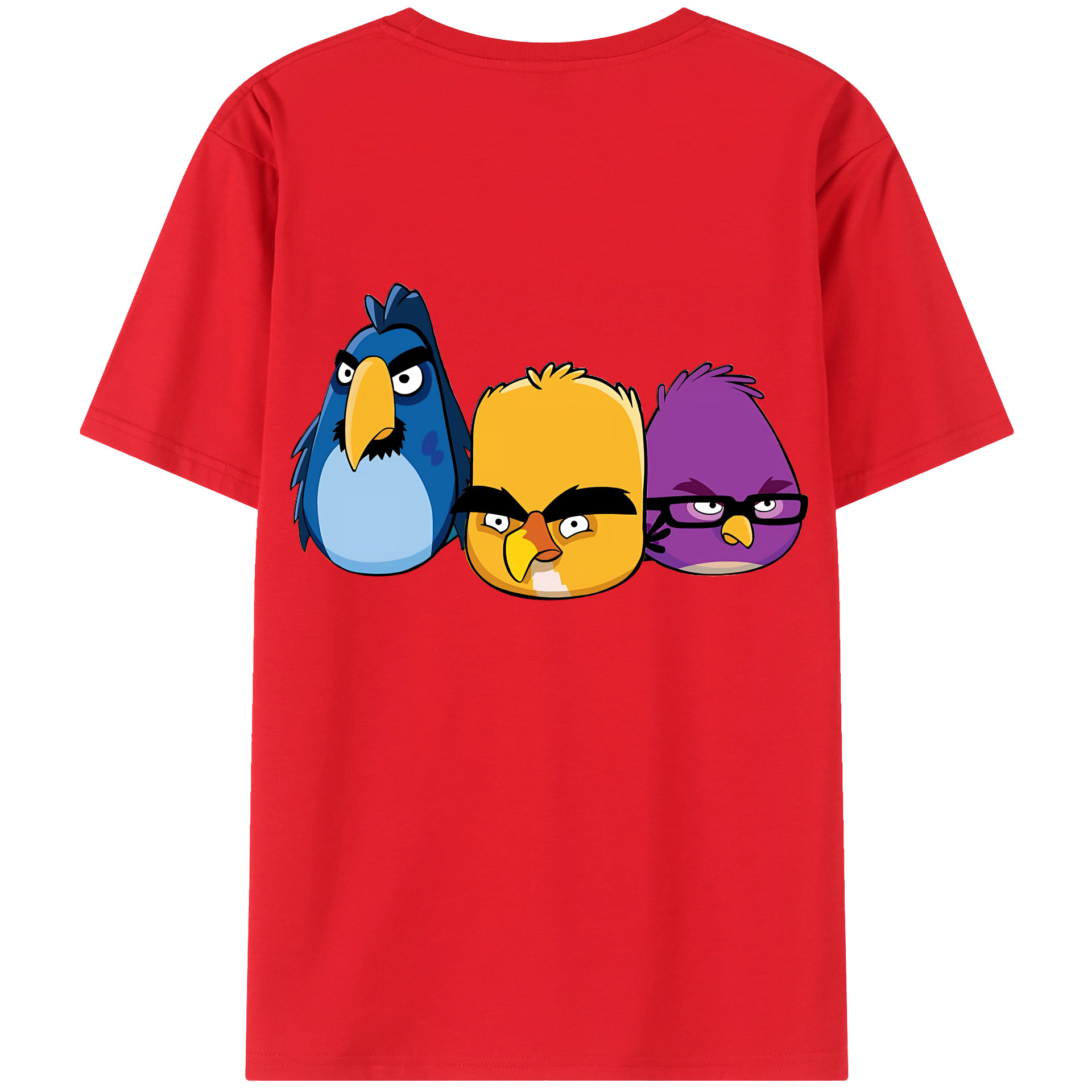 （画像用） Angry Birds アングリーバード レディース半袖Tシャツ(バックプリント)
