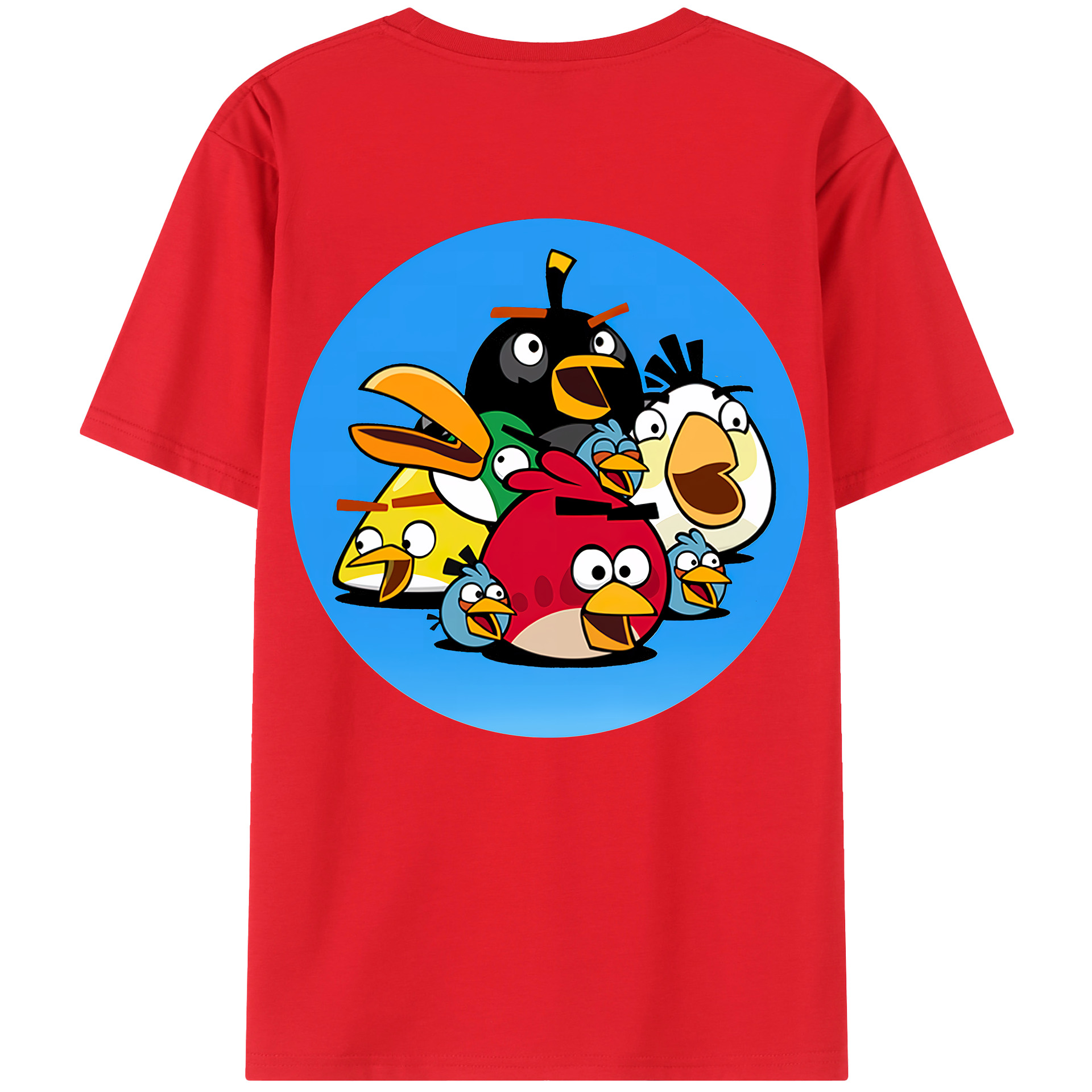 （画像用） Angry Birds アングリーバード レディース半袖Tシャツ(バックプリント)