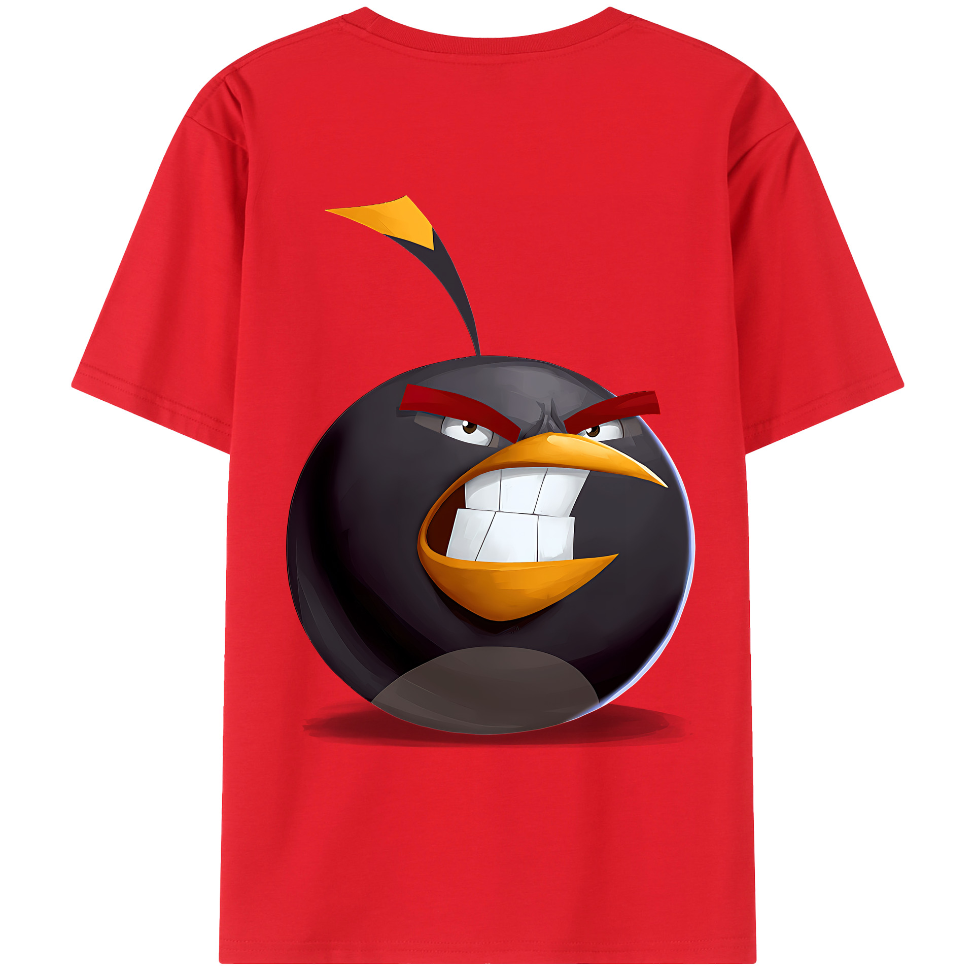 （画像用） Angry Birds アングリーバード レディース半袖Tシャツ(バックプリント)
