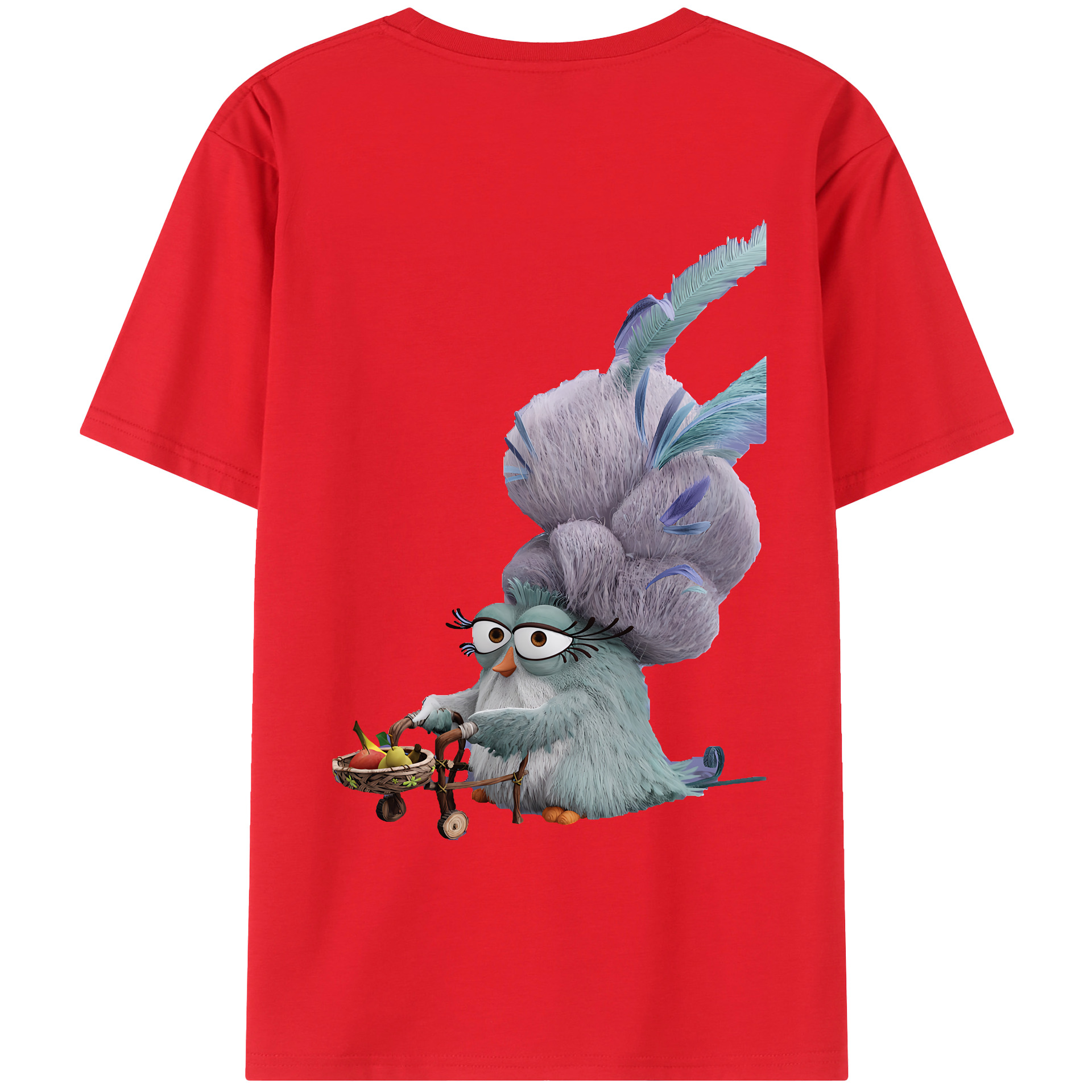 （画像用） Angry Birds アングリーバード レディース半袖Tシャツ(バックプリント)