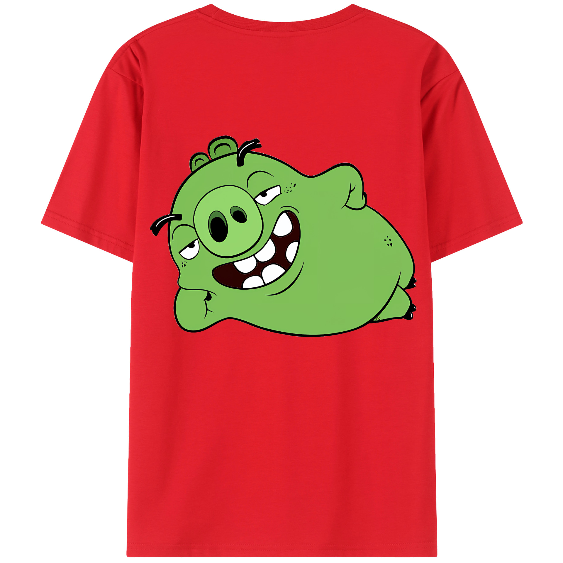 （画像用） Angry Birds アングリーバード レディース半袖Tシャツ(バックプリント)