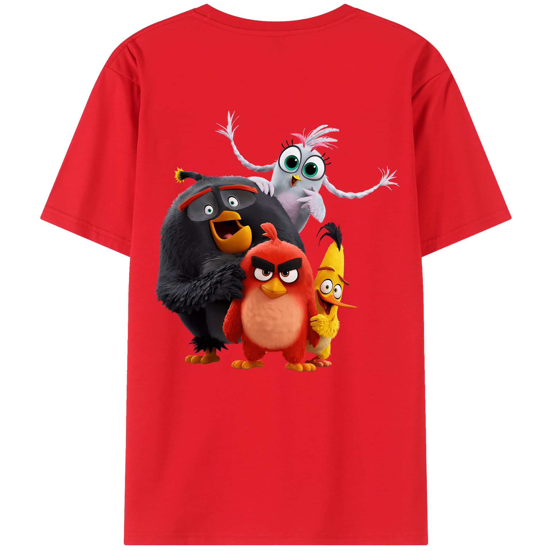 （画像用） Angry Birds アングリーバード レディース半袖Tシャツ(バックプリント)