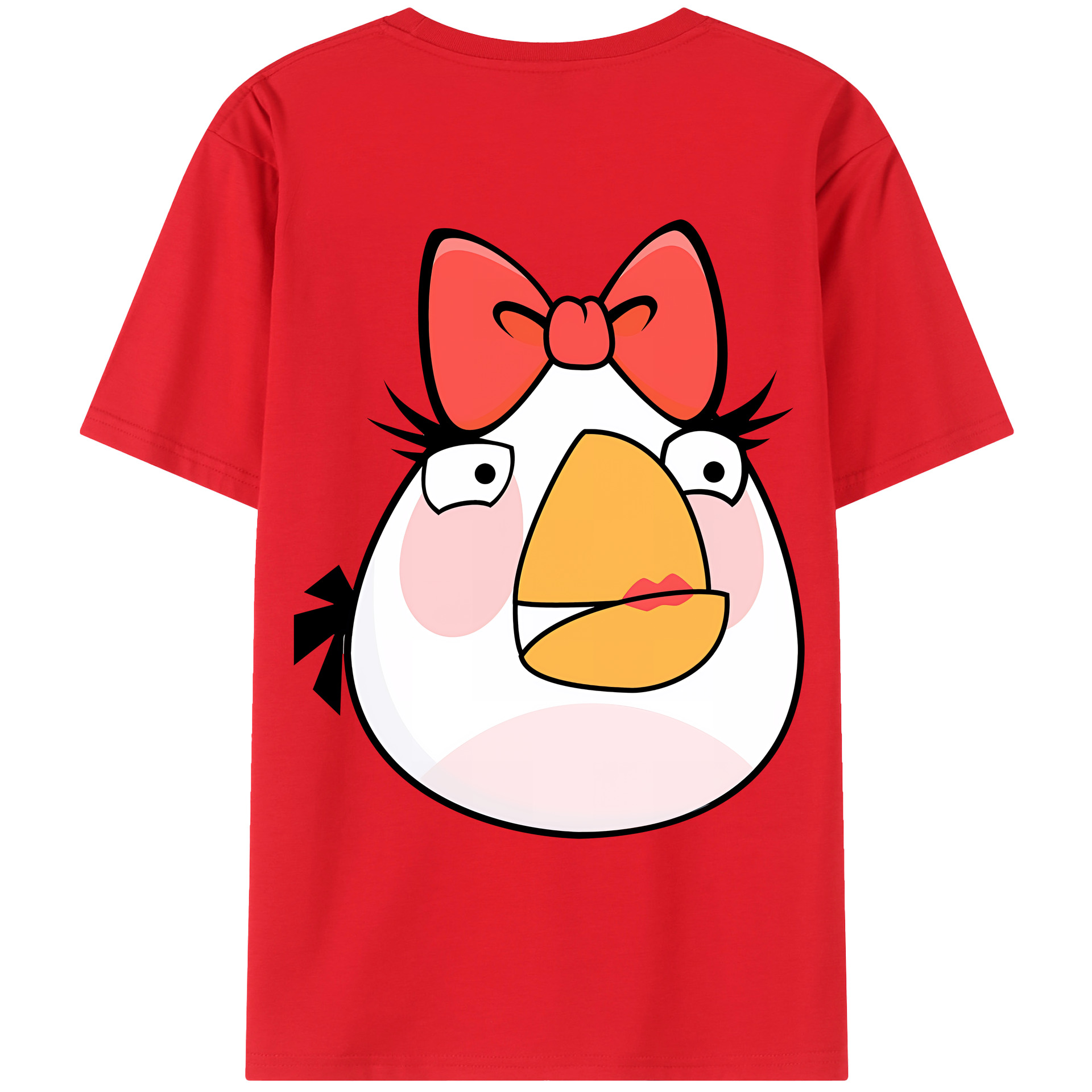 （画像用） Angry Birds アングリーバード レディース半袖Tシャツ(バックプリント)