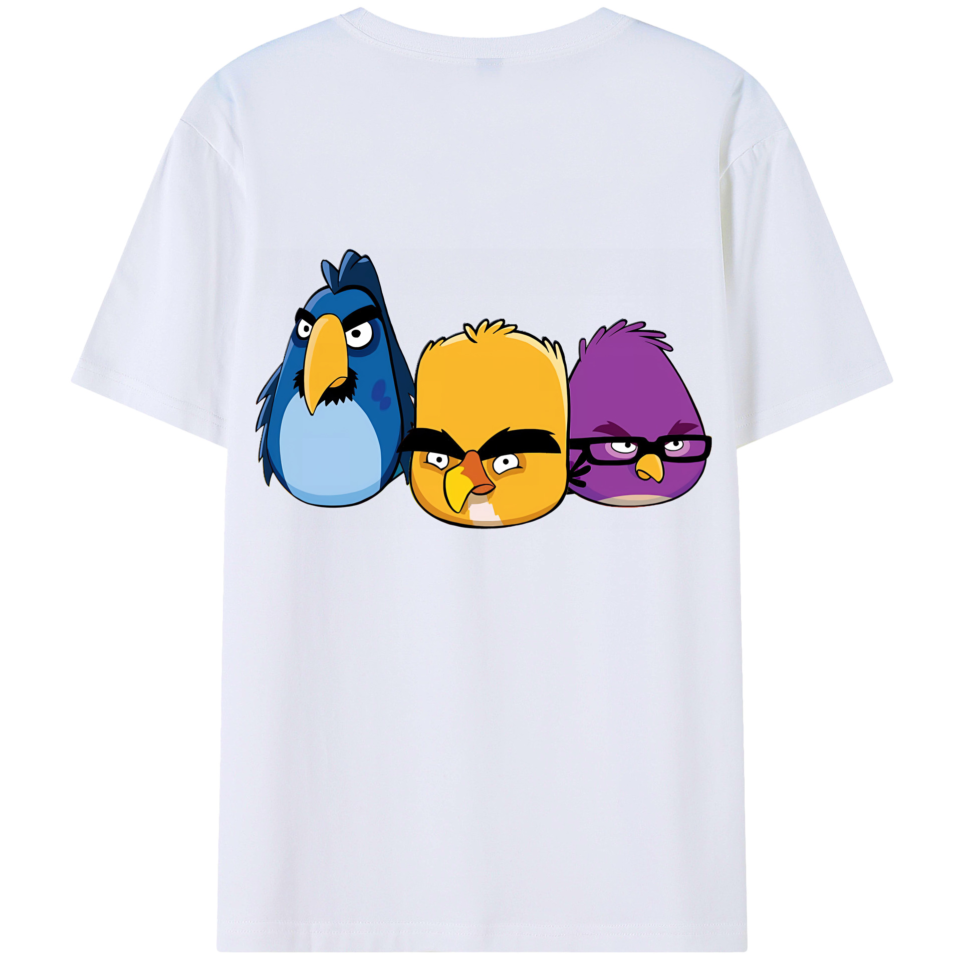 （画像用） Angry Birds アングリーバード レディース半袖Tシャツ(バックプリント)