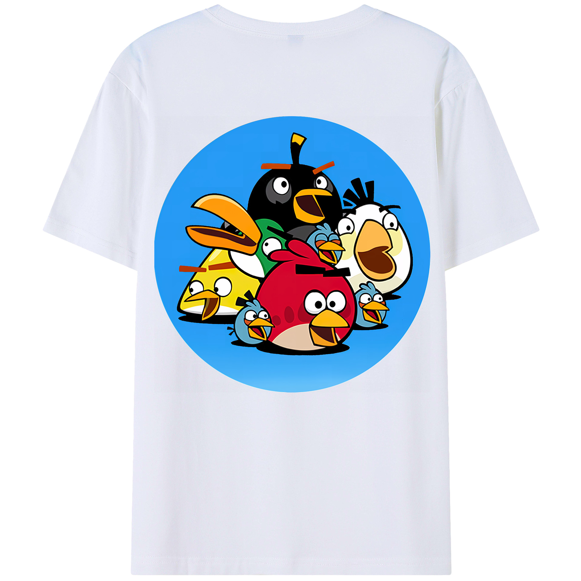 （画像用） Angry Birds アングリーバード レディース半袖Tシャツ(バックプリント)