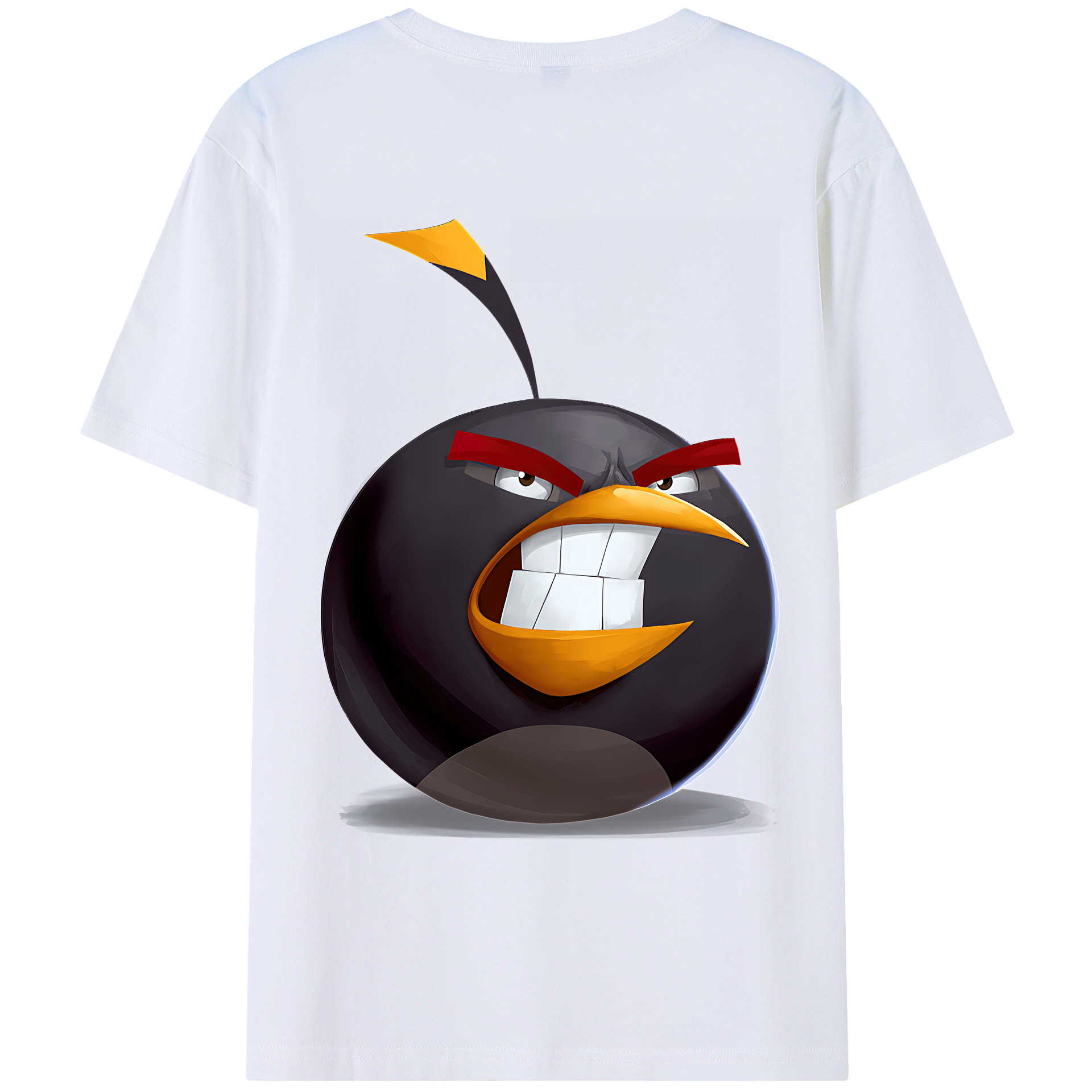 （画像用） Angry Birds アングリーバード レディース半袖Tシャツ(バックプリント)