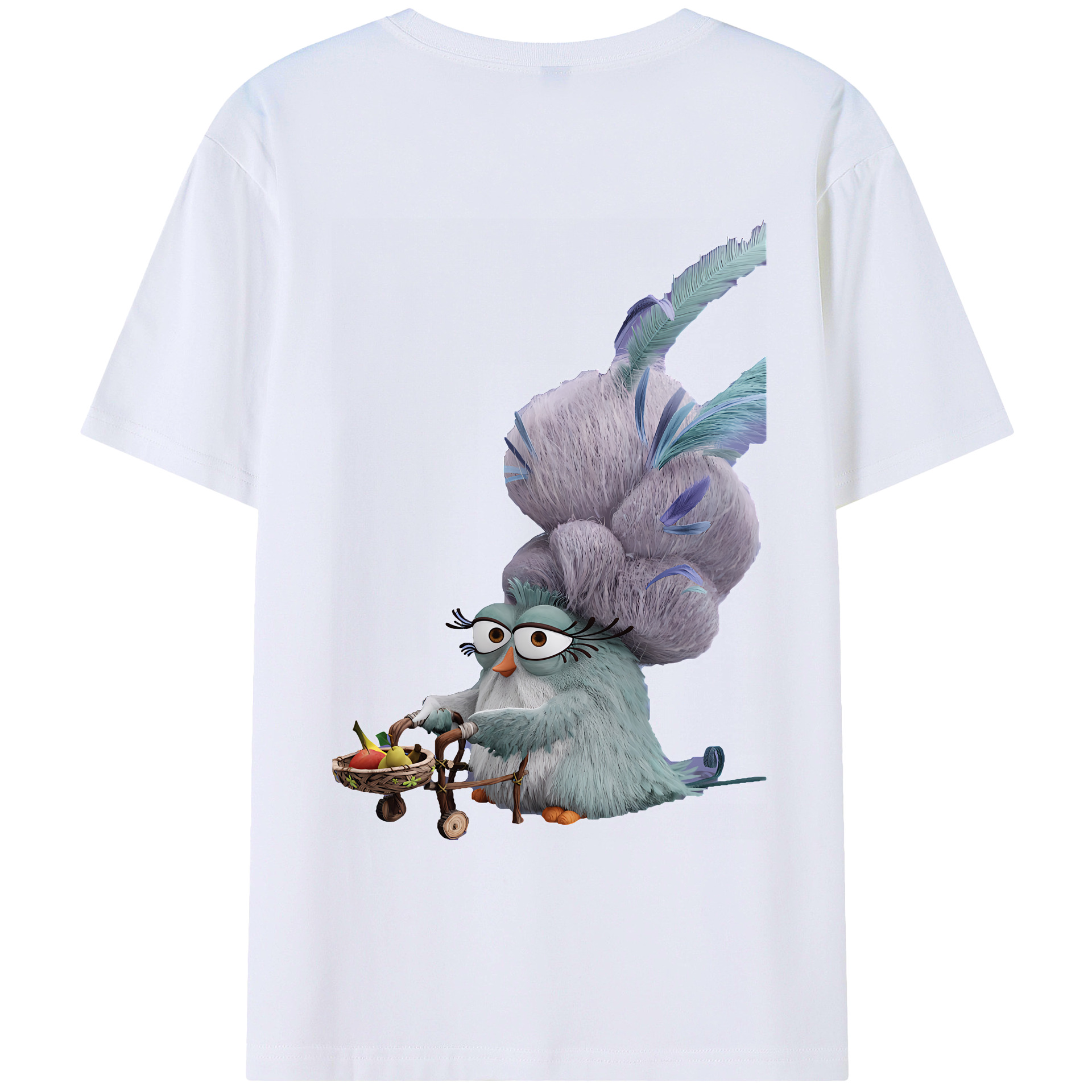 （画像用） Angry Birds アングリーバード レディース半袖Tシャツ(バックプリント)