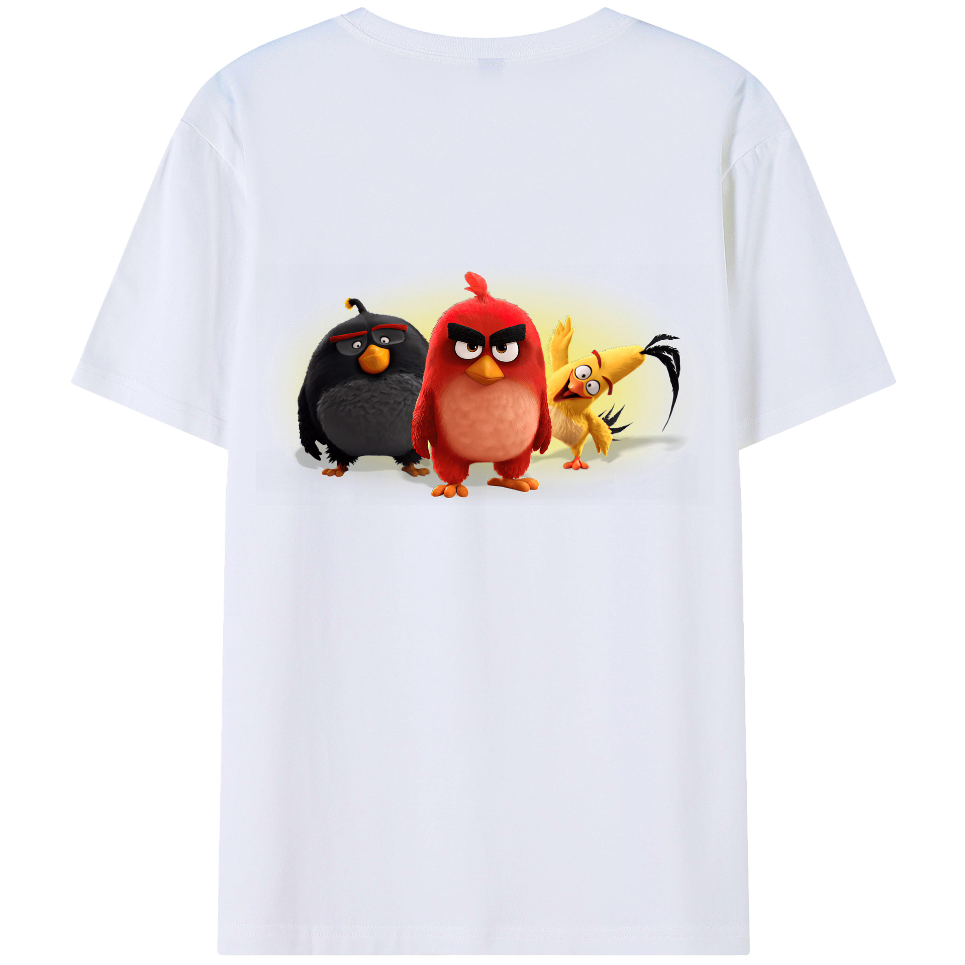 （画像用） Angry Birds アングリーバード レディース半袖Tシャツ(バックプリント)