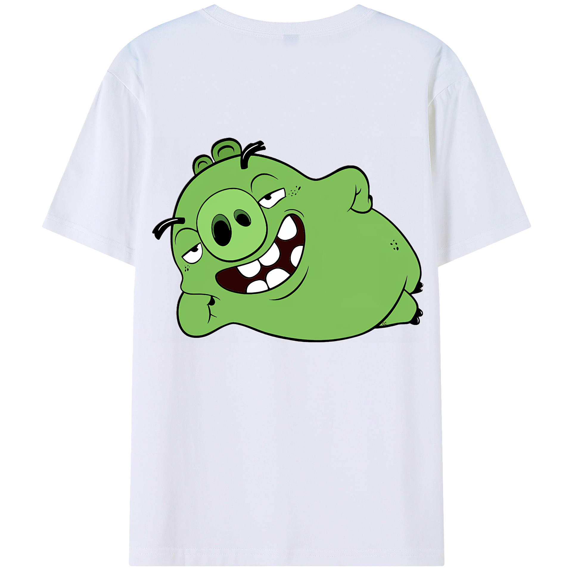 （画像用） Angry Birds アングリーバード レディース半袖Tシャツ(バックプリント)