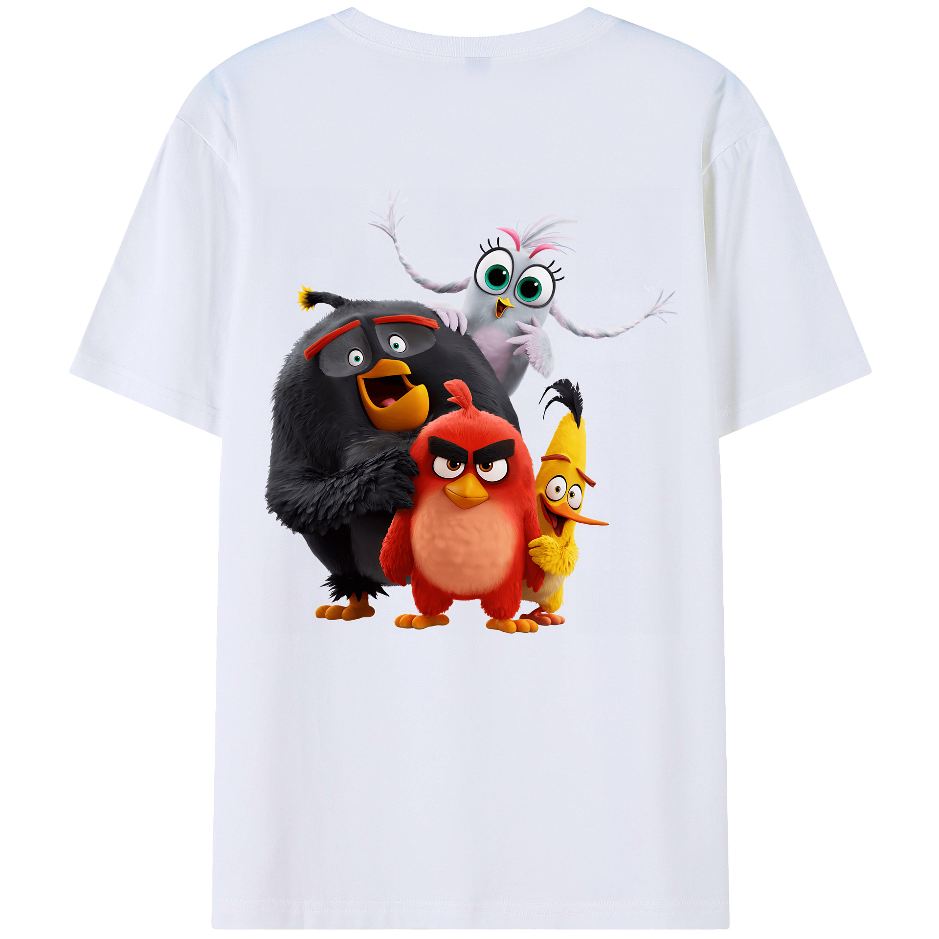 （画像用） Angry Birds アングリーバード レディース半袖Tシャツ(バックプリント)