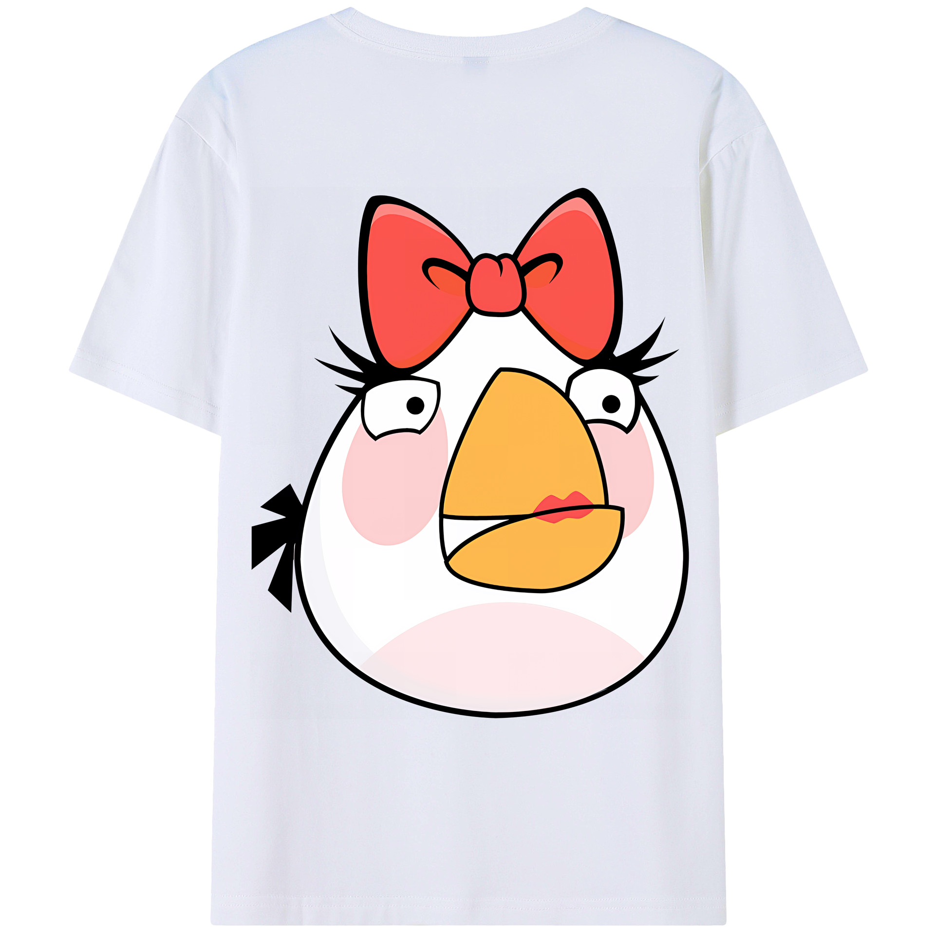 （画像用） Angry Birds アングリーバード レディース半袖Tシャツ(バックプリント)