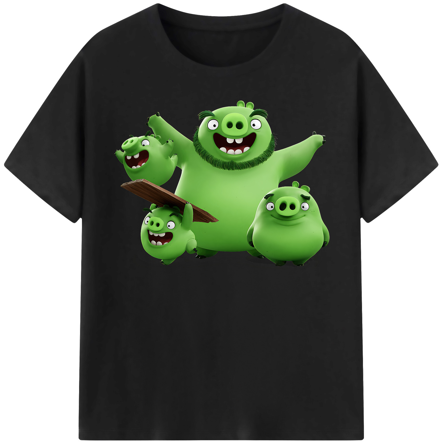 （画像用） Angry Birds アングリーバード レディースカジュアルプリントTシャツ（綿100％）