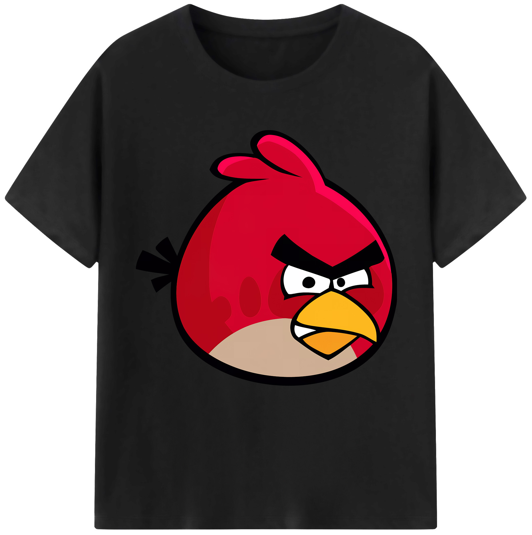 （画像用） Angry Birds アングリーバード レディースカジュアルプリントTシャツ（綿100％）