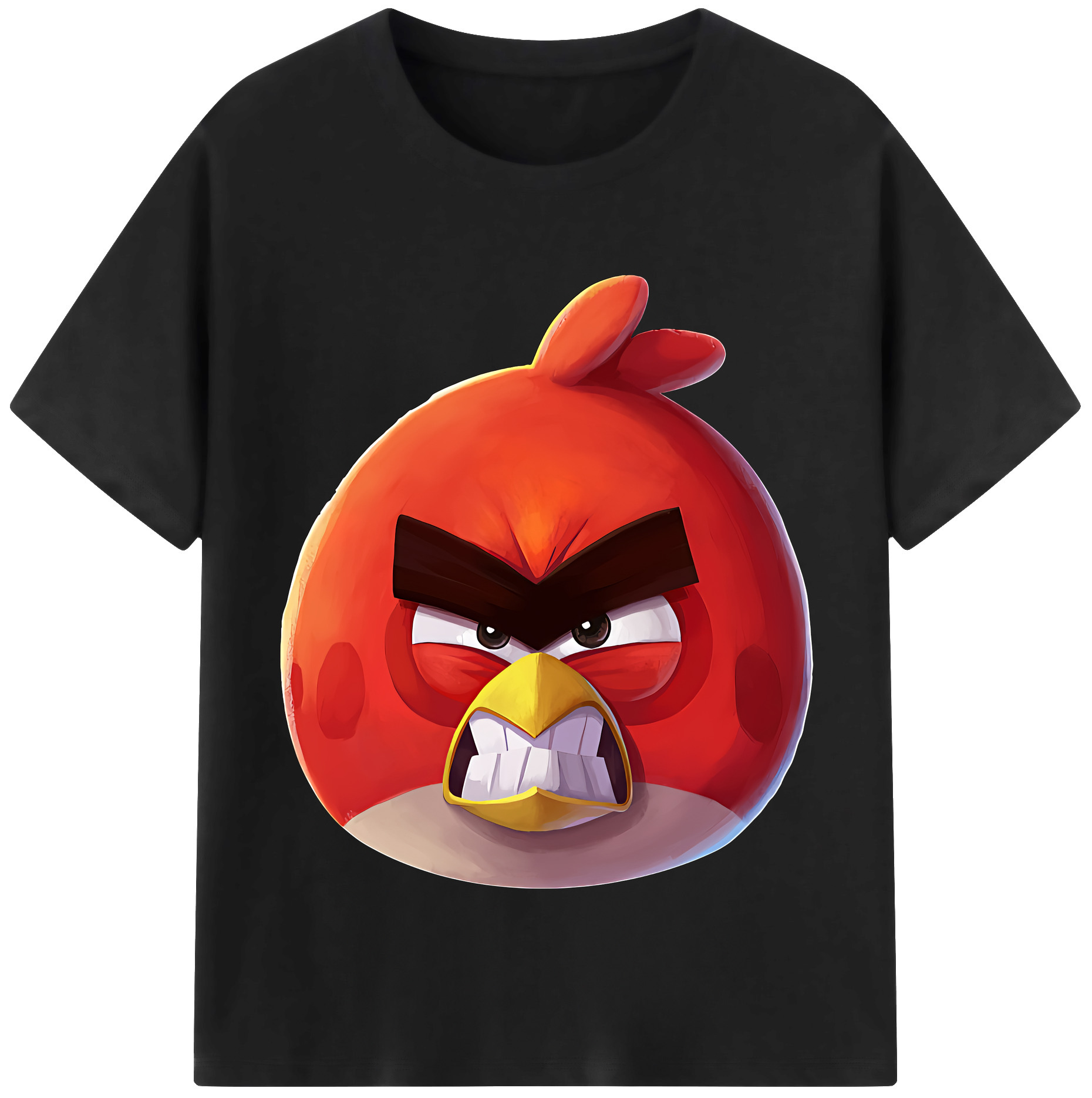 （画像用） Angry Birds アングリーバード レディースカジュアルプリントTシャツ（綿100％）