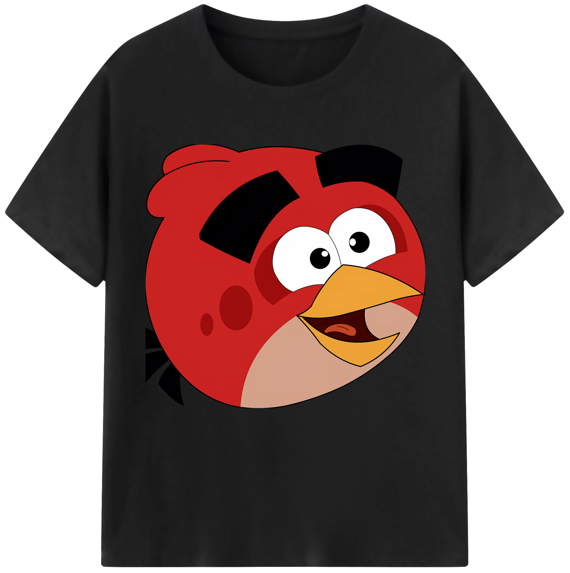 （画像用） Angry Birds アングリーバード レディースカジュアルプリントTシャツ（綿100％）