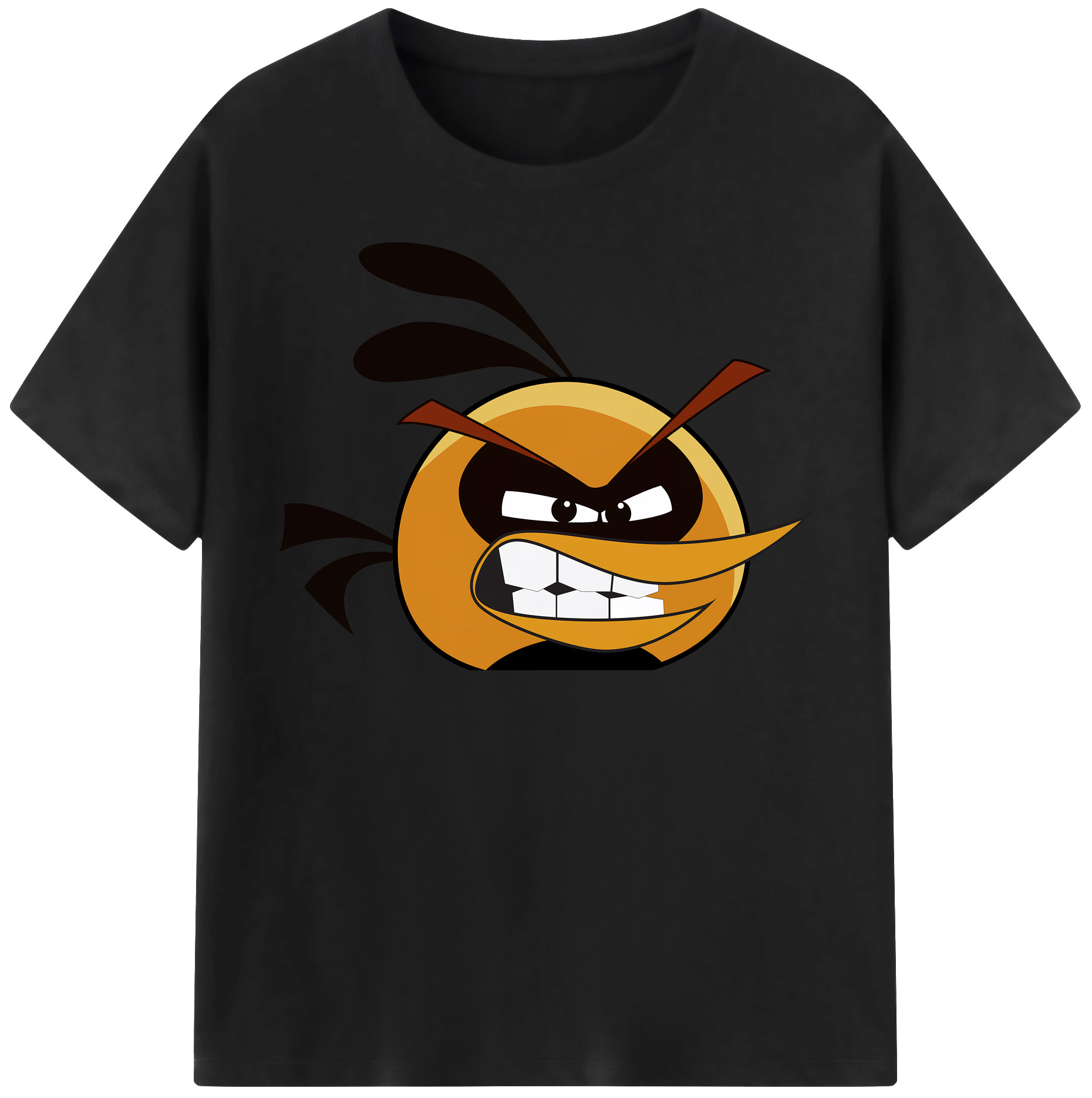 （画像用） Angry Birds アングリーバード レディースカジュアルプリントTシャツ（綿100％）