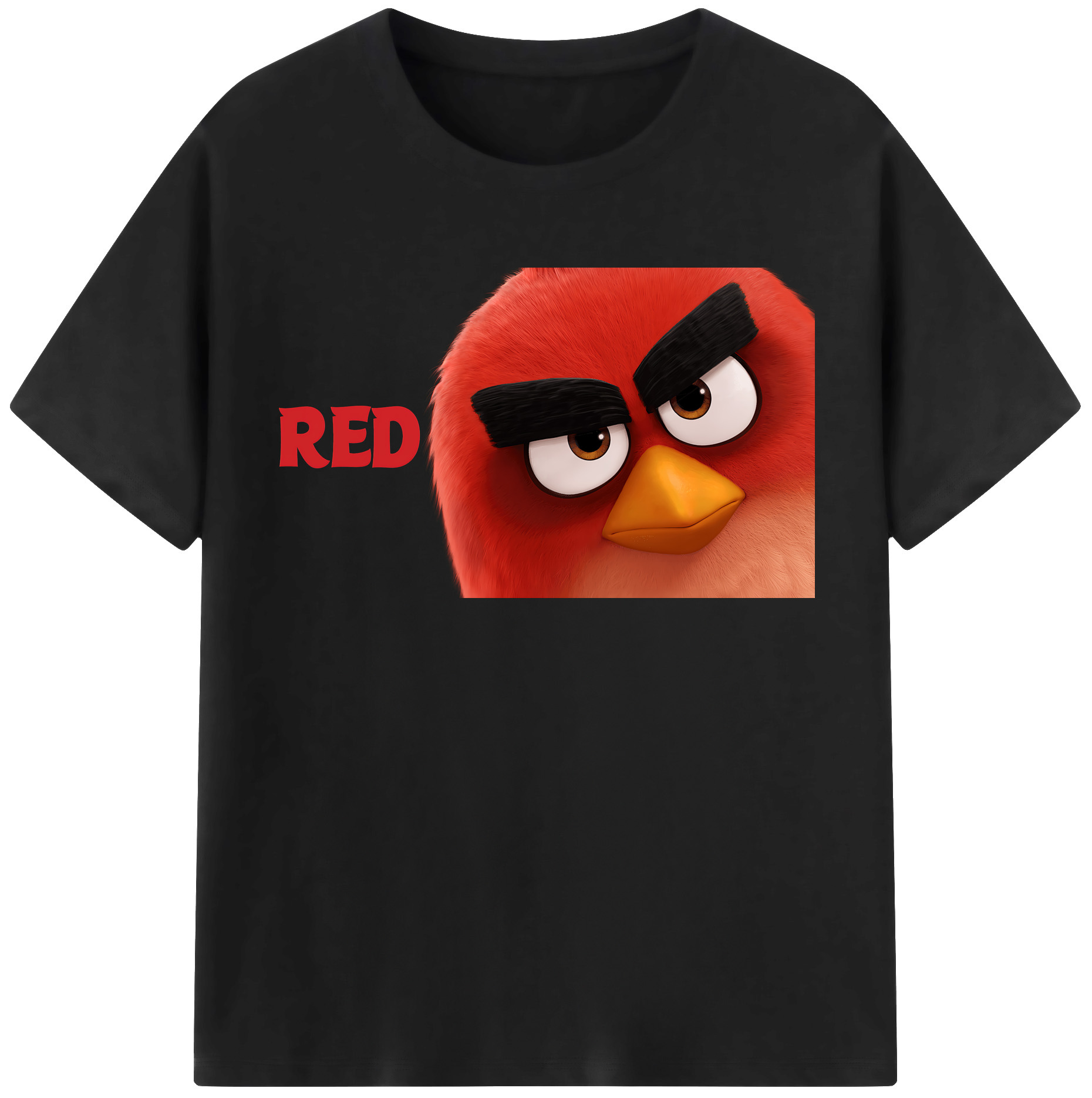 （画像用） Angry Birds アングリーバード レディースカジュアルプリントTシャツ（綿100％）