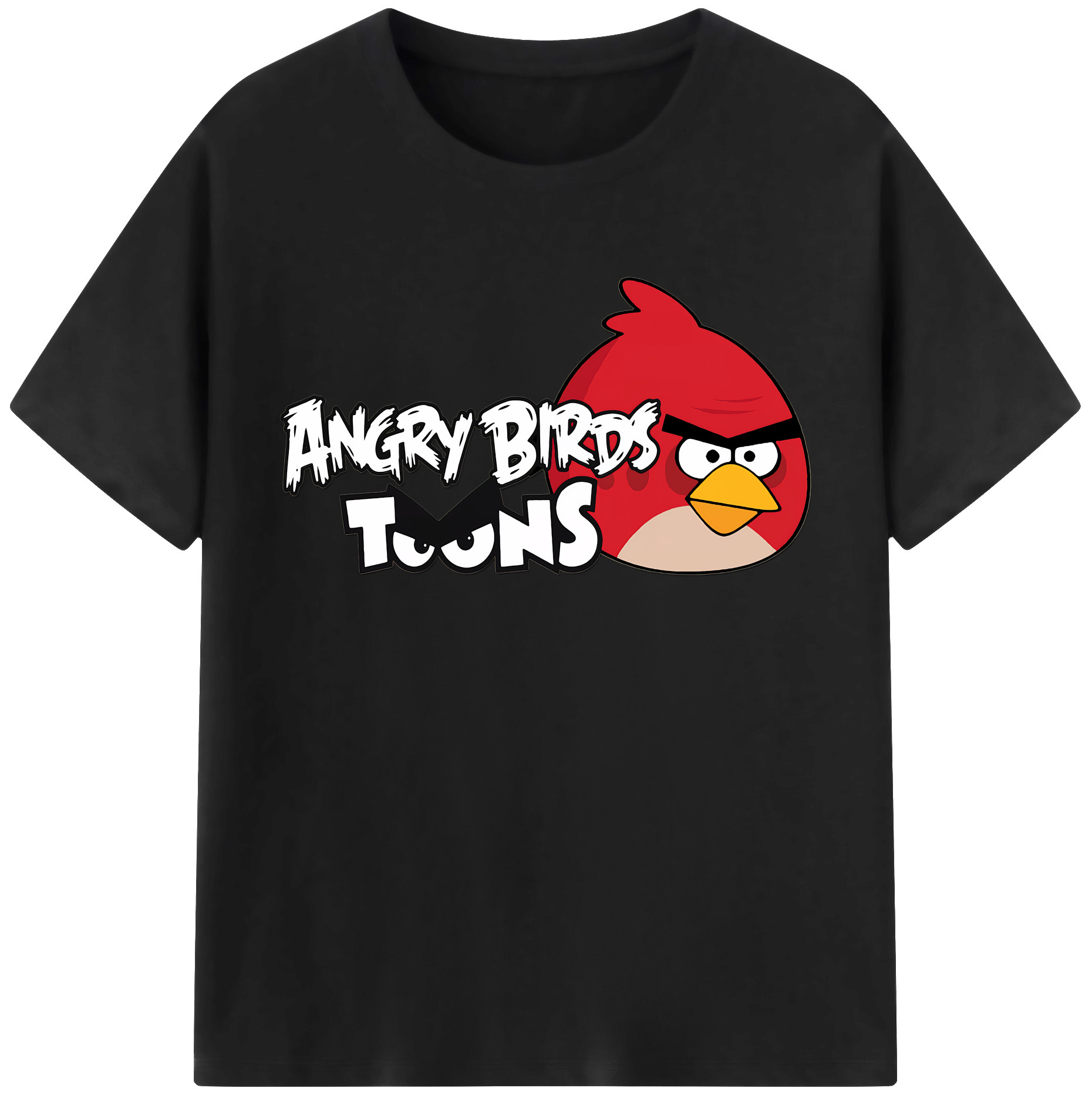 （画像用） Angry Birds アングリーバード レディースカジュアルプリントTシャツ（綿100％）