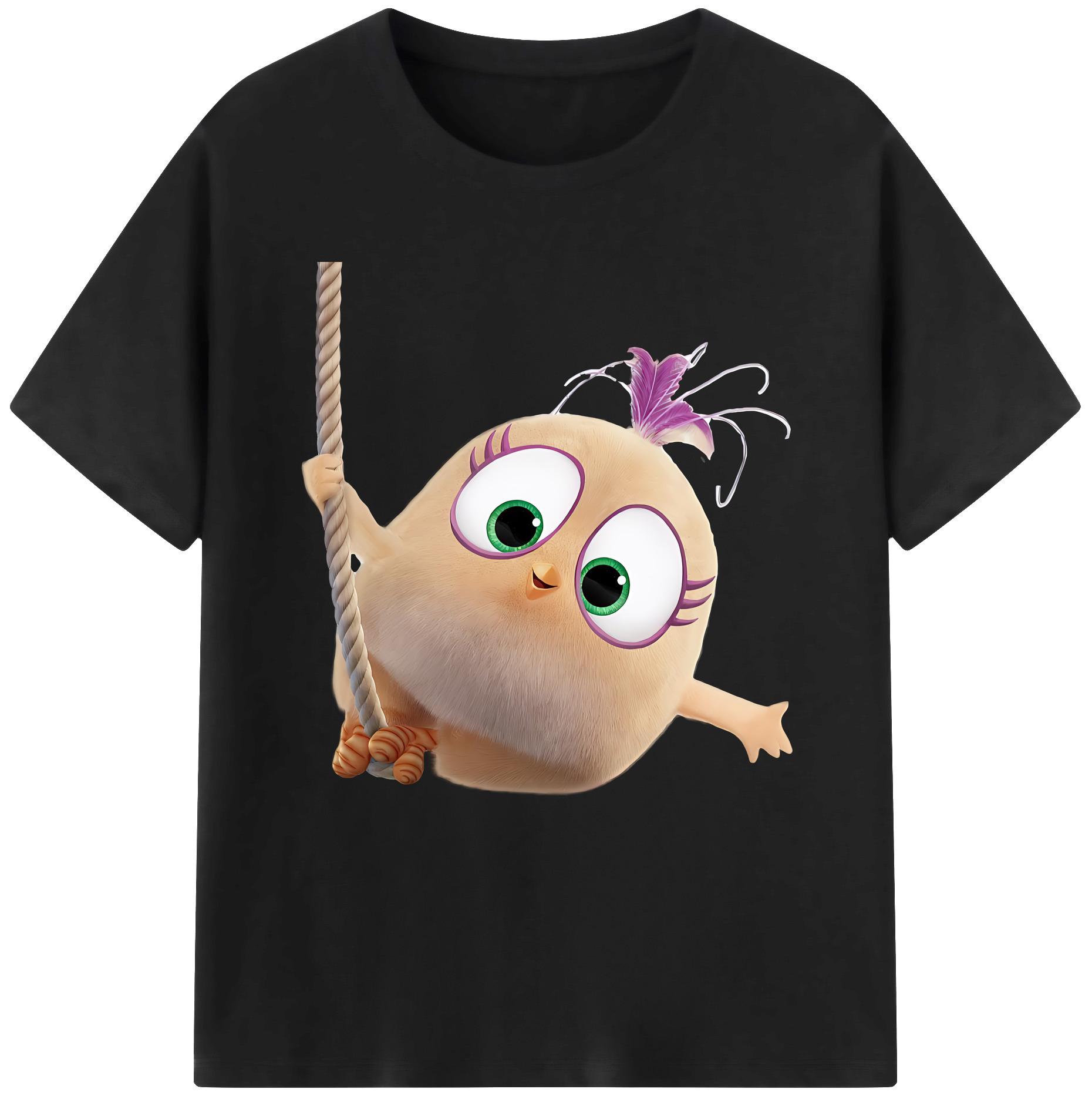 （画像用） Angry Birds アングリーバード レディースカジュアルプリントTシャツ（綿100％）