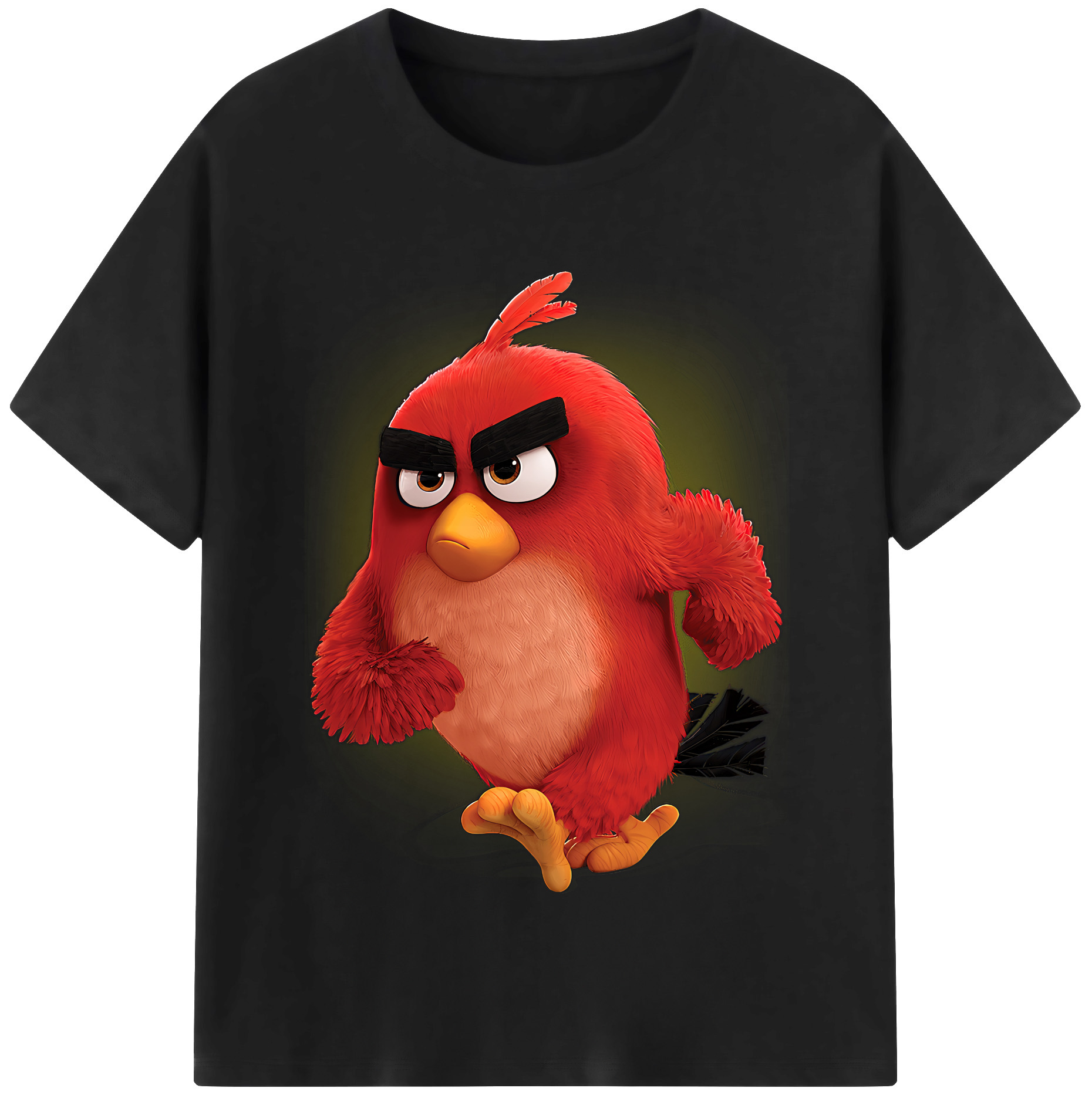 （画像用） Angry Birds アングリーバード レディースカジュアルプリントTシャツ（綿100％）