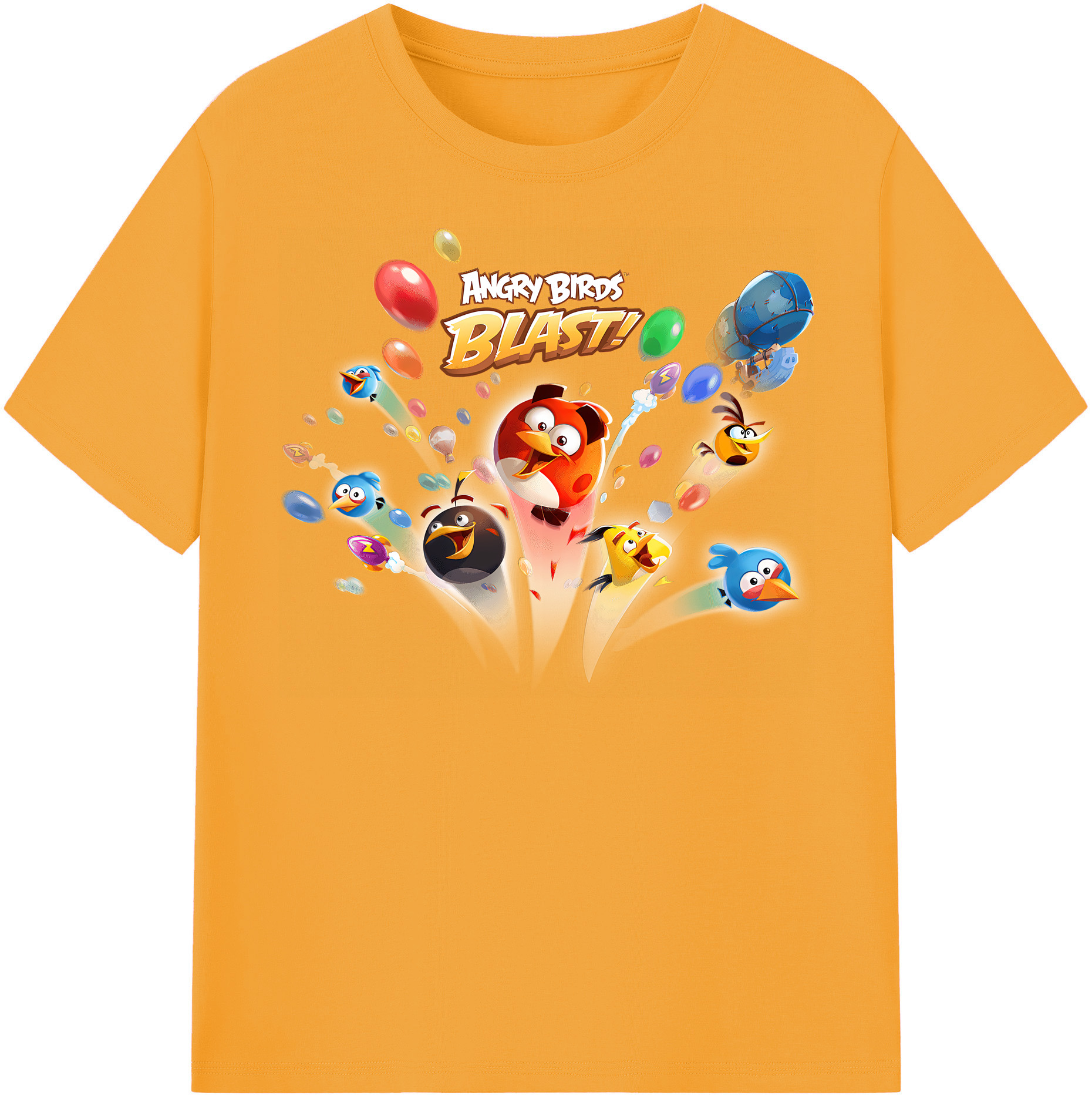 （画像用） Angry Birds アングリーバード レディースカジュアルプリントTシャツ（綿100％）