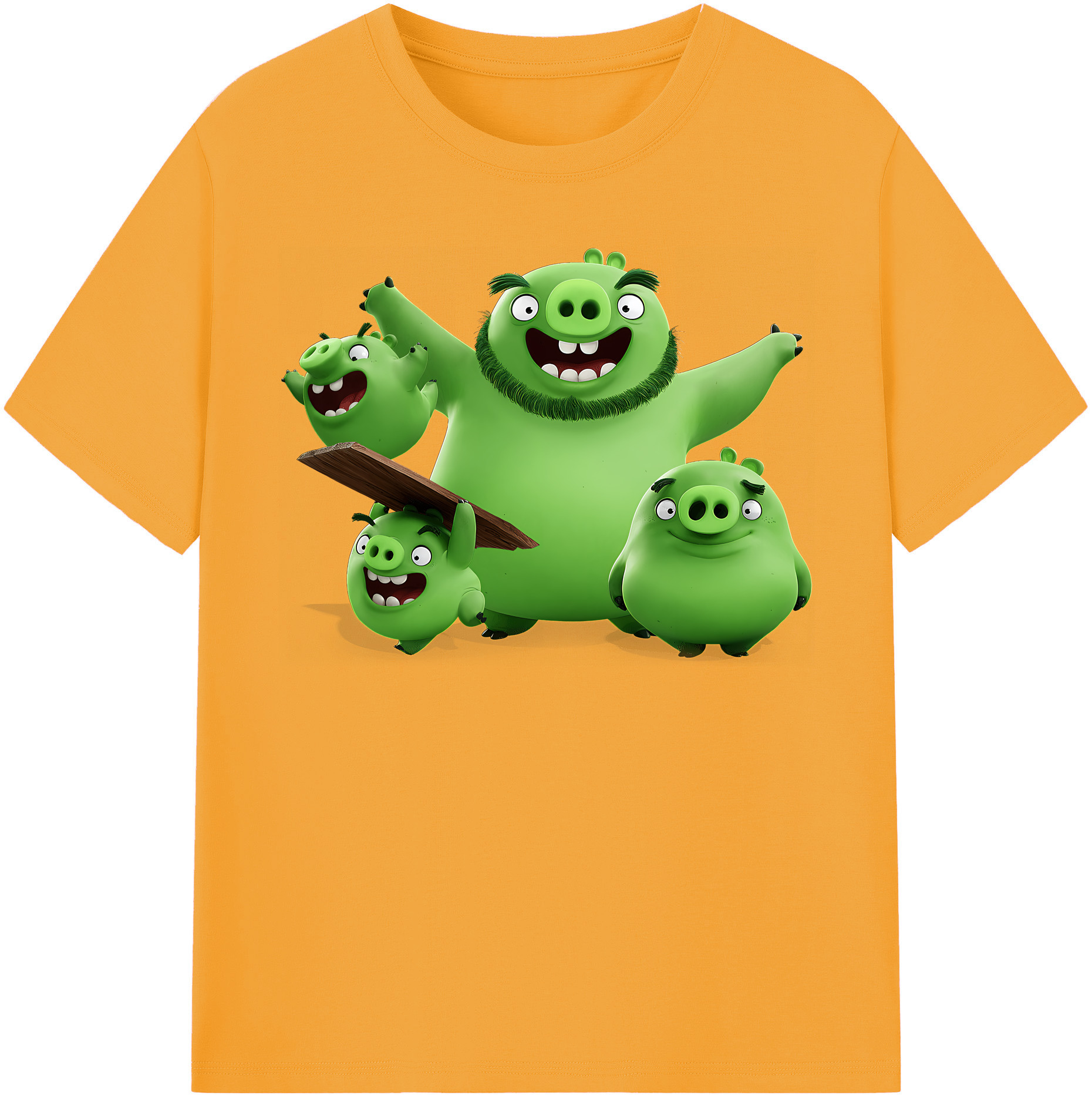 （画像用） Angry Birds アングリーバード レディースカジュアルプリントTシャツ（綿100％）