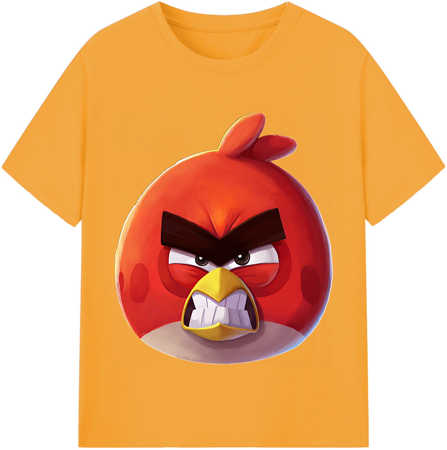 （画像用） Angry Birds アングリーバード レディースカジュアルプリントTシャツ（綿100％）