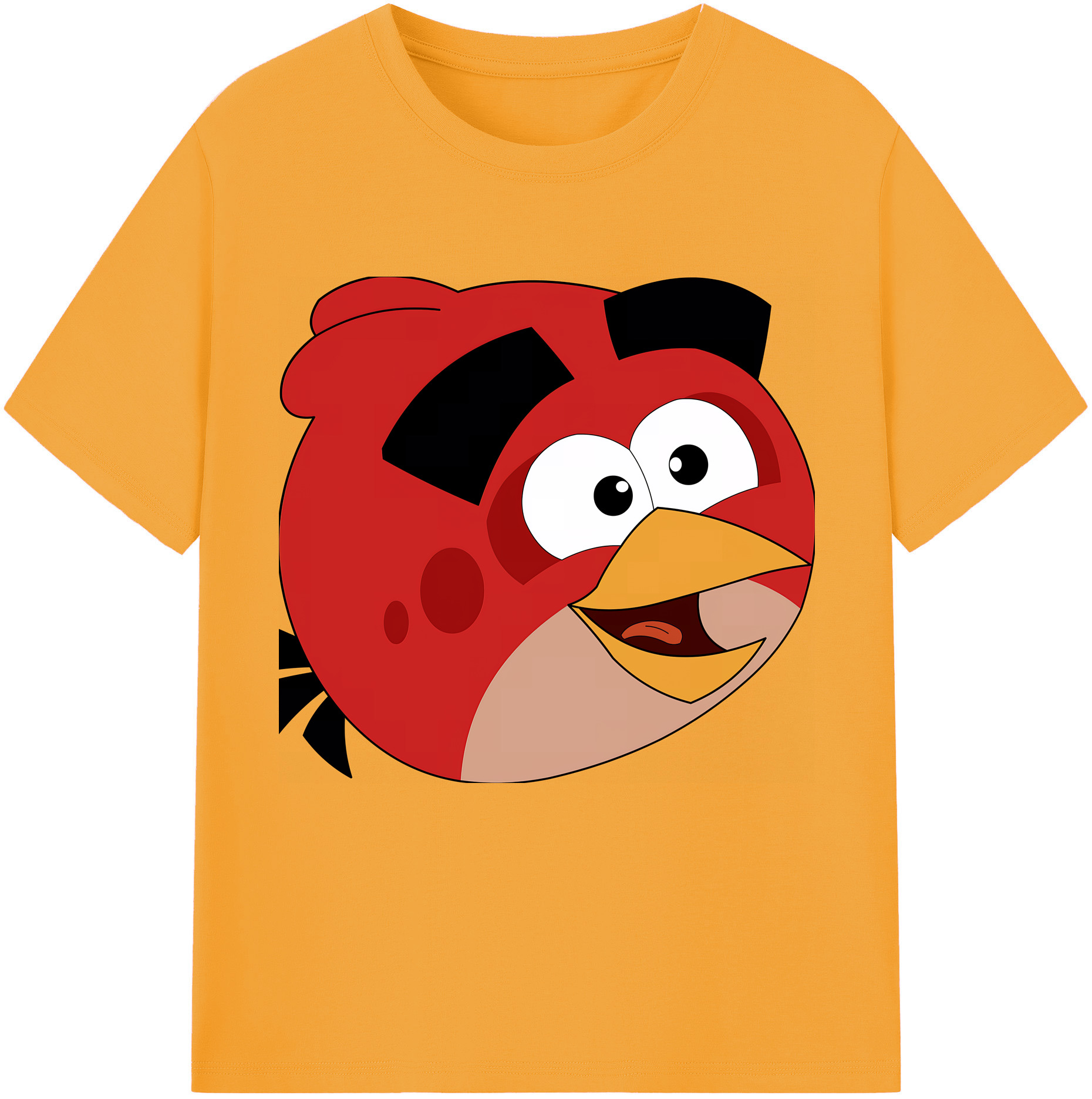 （画像用） Angry Birds アングリーバード レディースカジュアルプリントTシャツ（綿100％）
