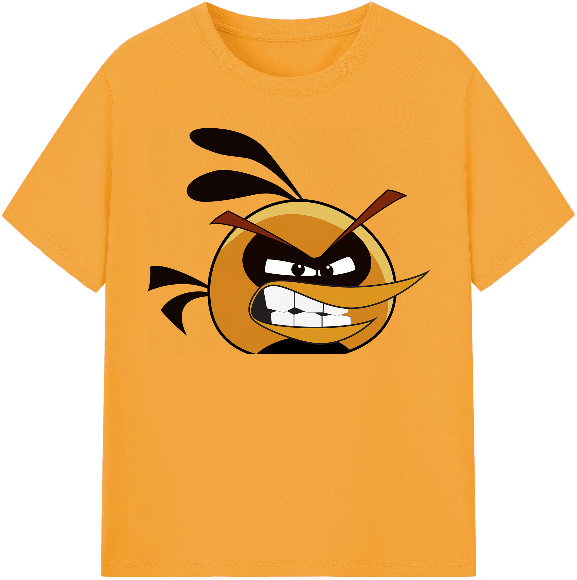 （画像用） Angry Birds アングリーバード レディースカジュアルプリントTシャツ（綿100％）