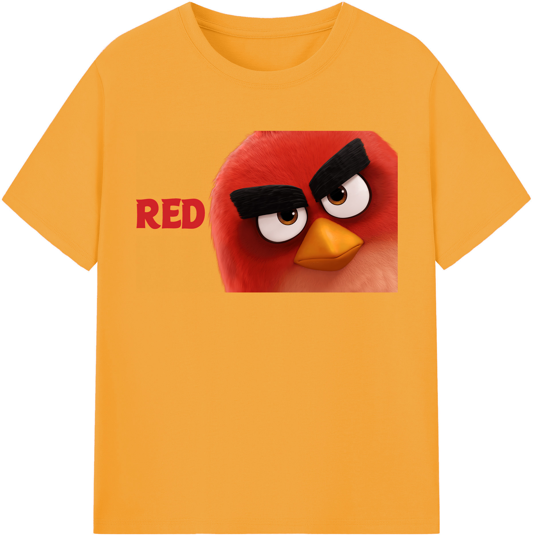 （画像用） Angry Birds アングリーバード レディースカジュアルプリントTシャツ（綿100％）