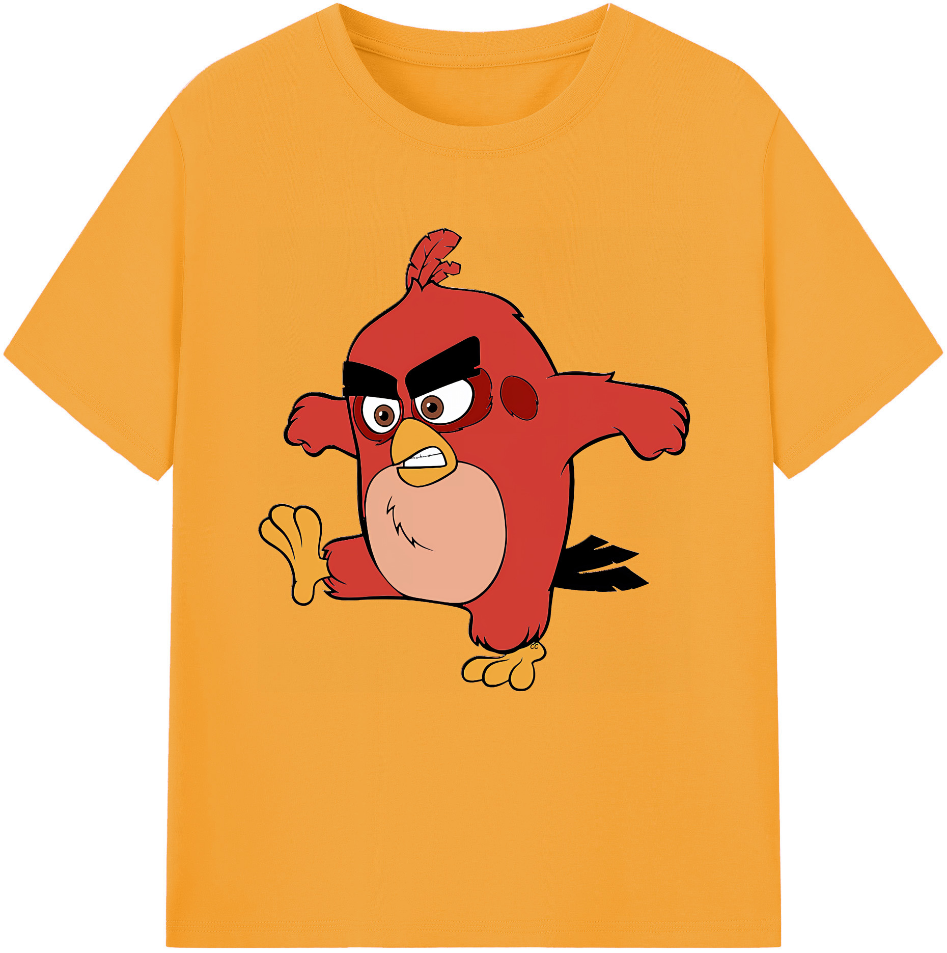 （画像用） Angry Birds アングリーバード レディースカジュアルプリントTシャツ（綿100％）